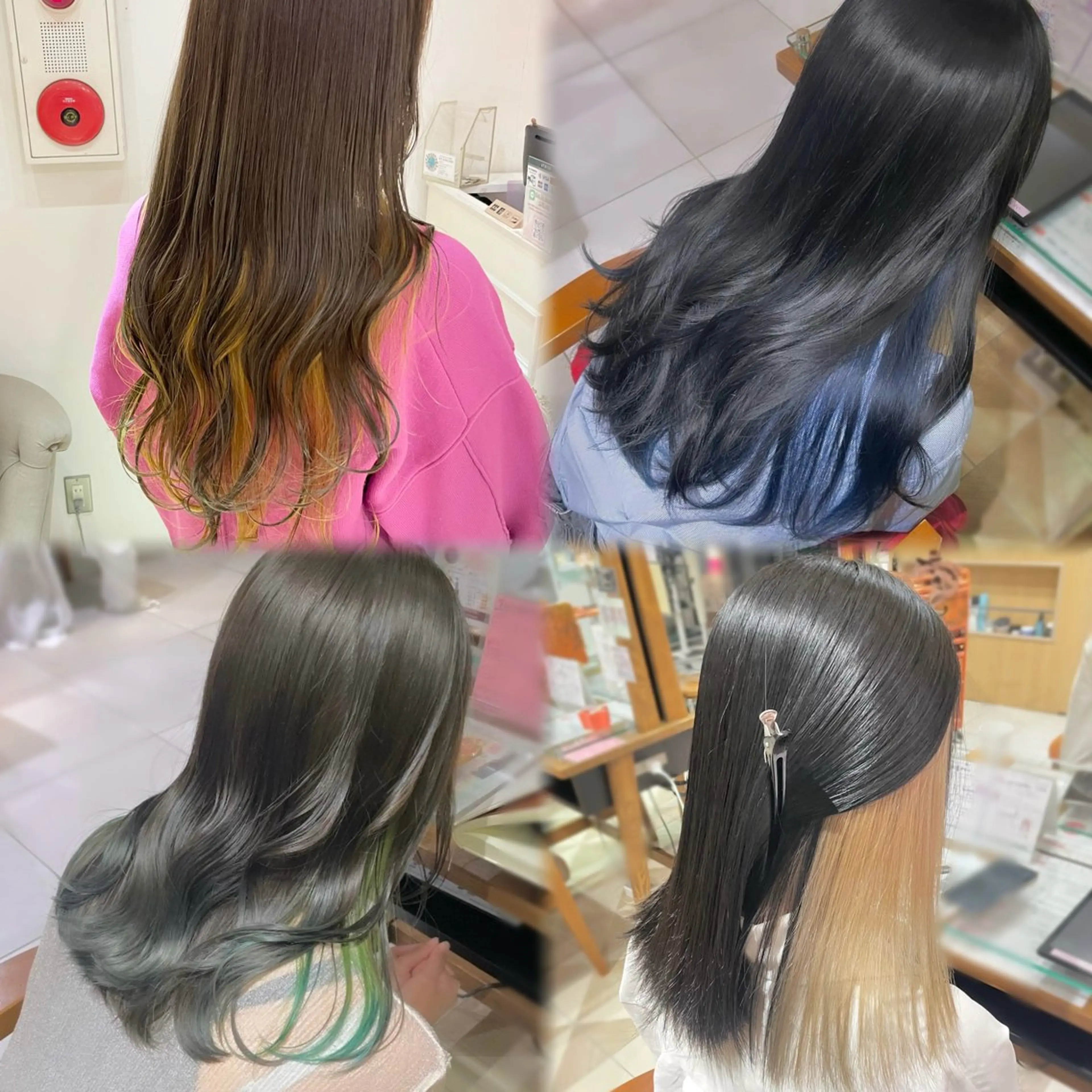 ミディアム カラー ヘアカラー トリートメント ʜᴀʀᴜᴋᴀ♱メンズ ウルフ/ブリーチのヘアスタイル