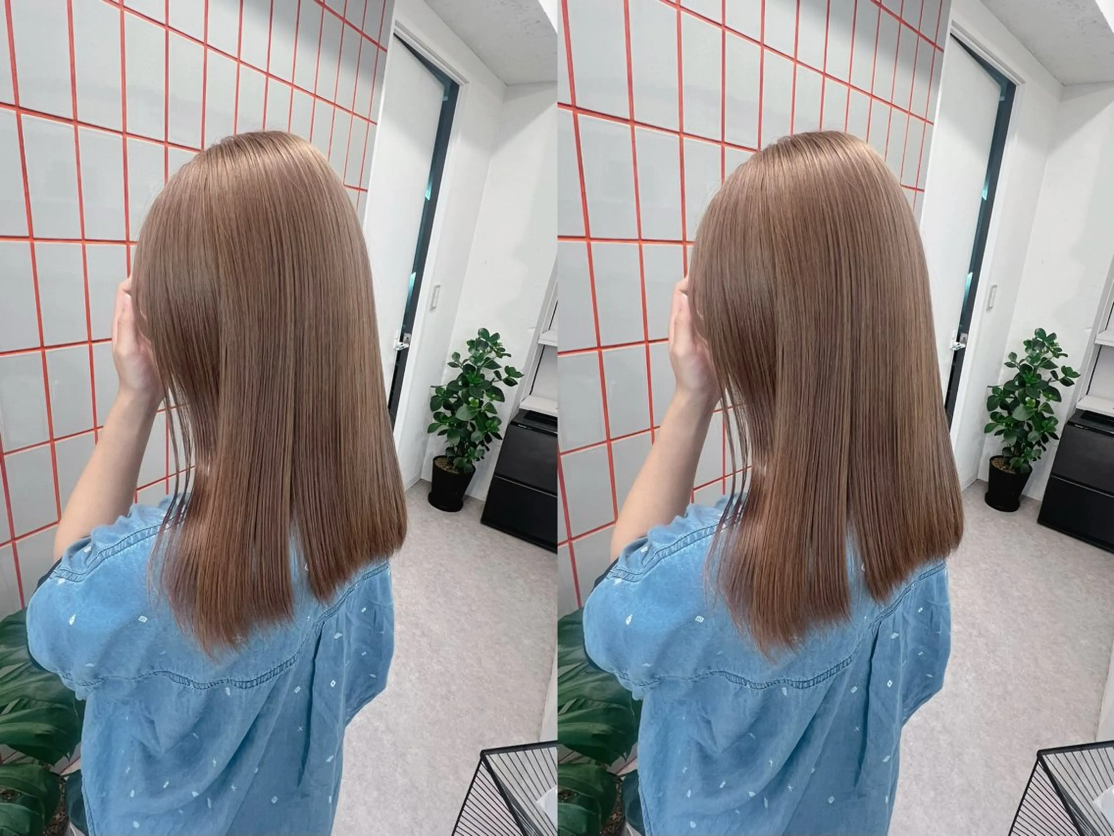 ロング カラー PELE所属・💍透明感 💖艶ミルクティーのヘアスタイル