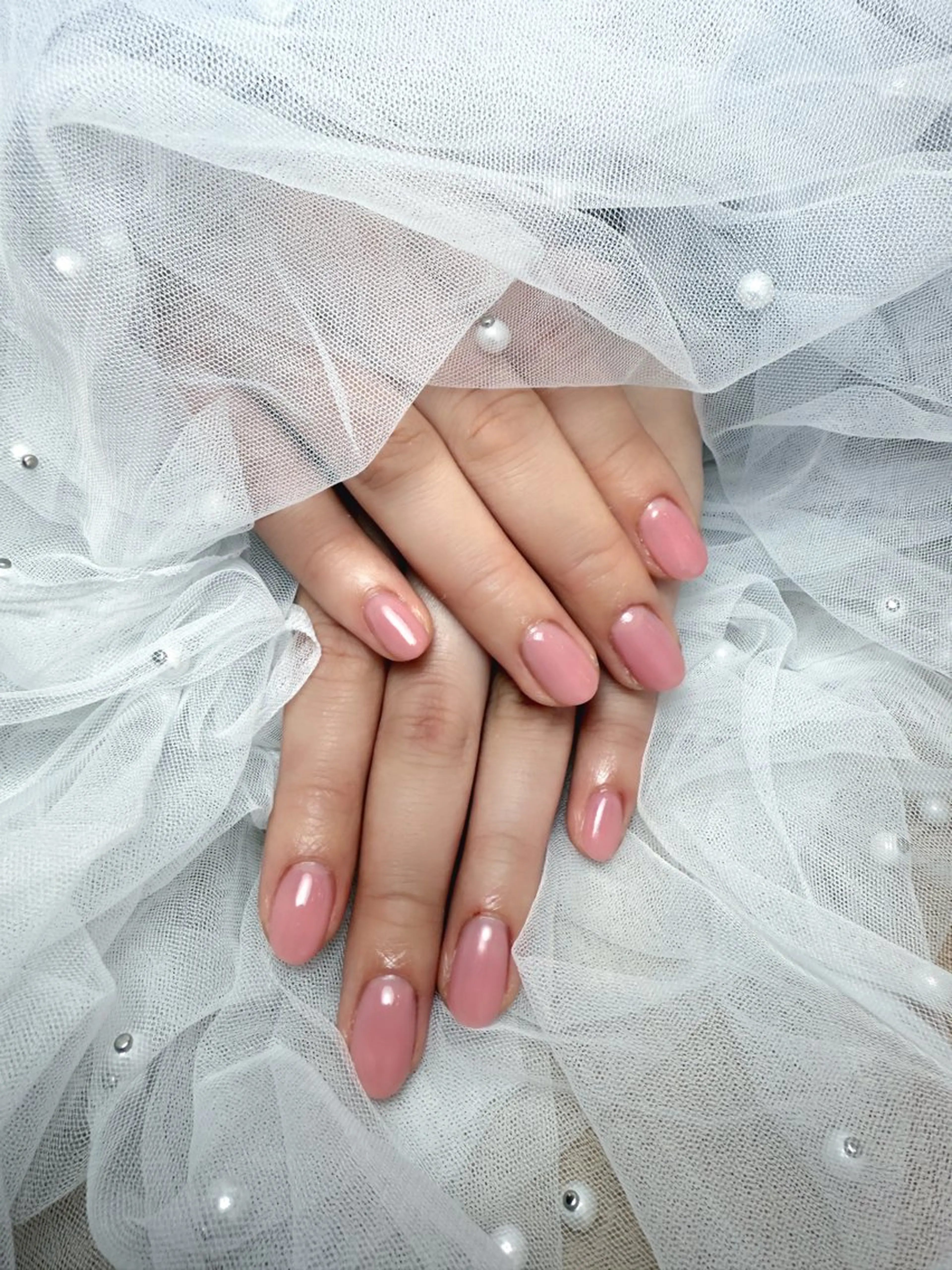 ネイル ワンカラーネイル ピンク ハンドネイル mimo*lash 🩰kanatsuのネイルデザイン