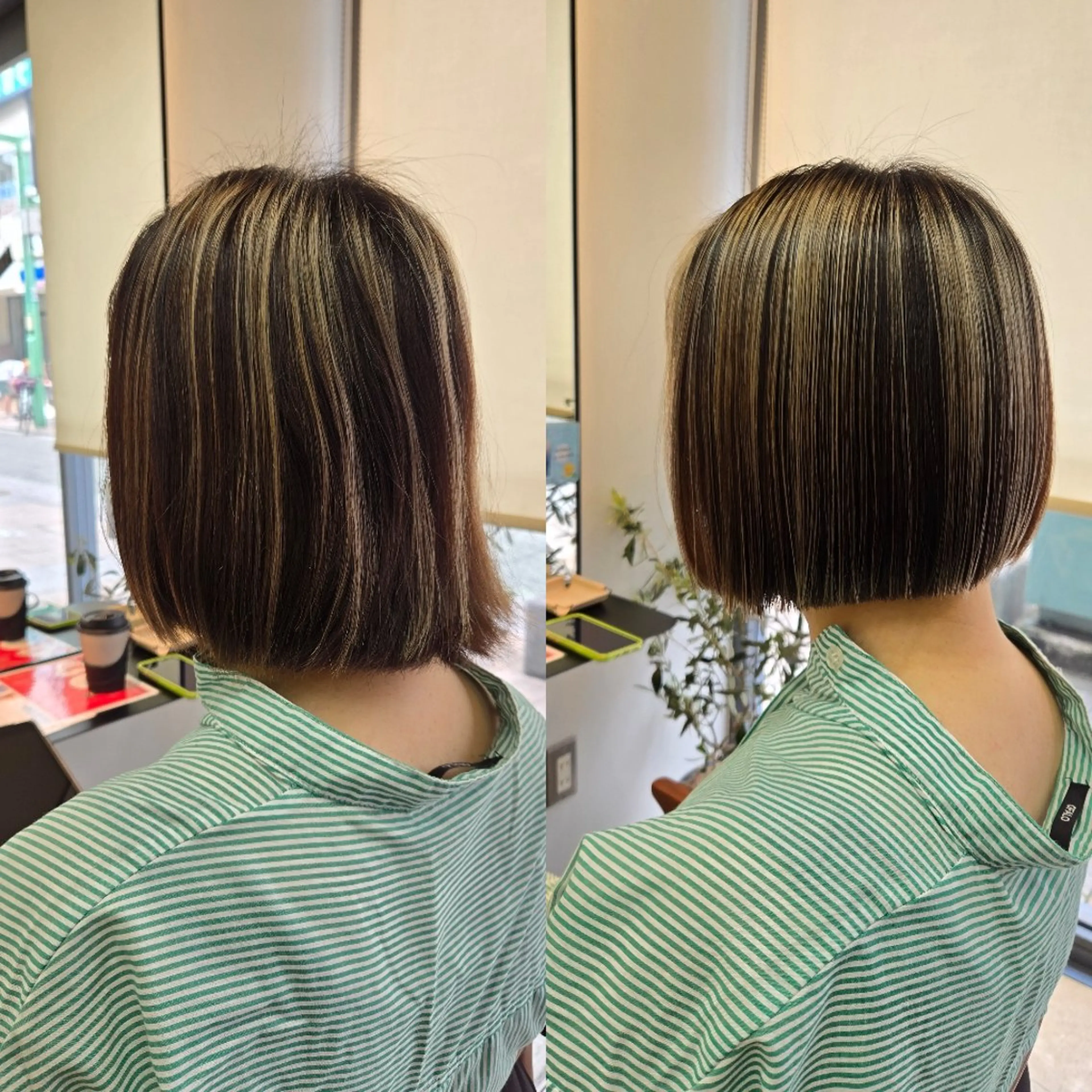 ミディアム ボブ カット 野村 果音(カノン)のヘアスタイル