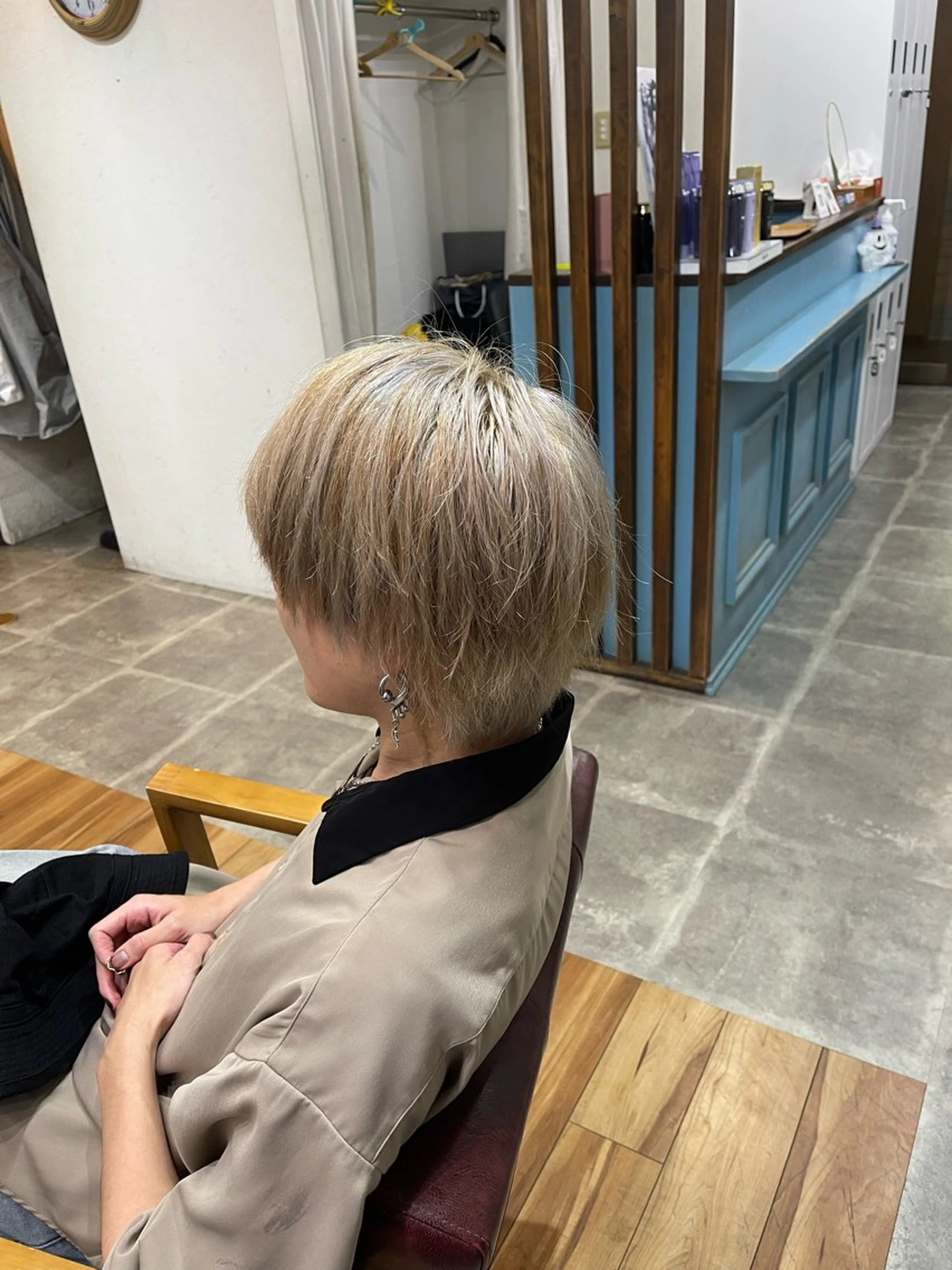 ショート カラー ブリーチ ケアブリーチ デザインカラー ダブルカラー 髪質改善 カット ヘアカラー トリートメント SOYON西大寺店所属・ダブルカラー/ 髪質改善💎安藤のヘアスタイル