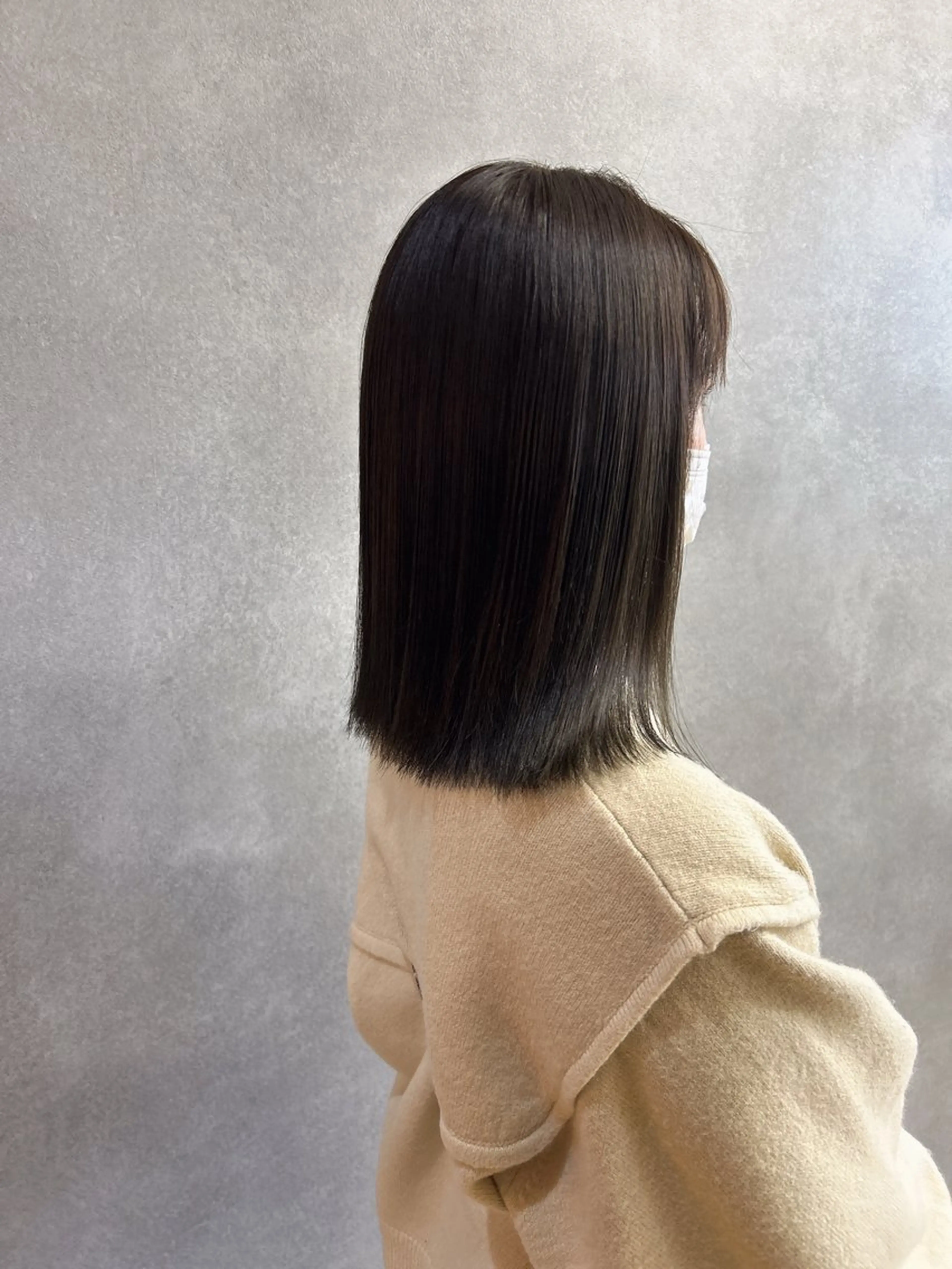 ミディアム カット 縮毛矯正 トリートメント 伶風/ ボブのヘアスタイル