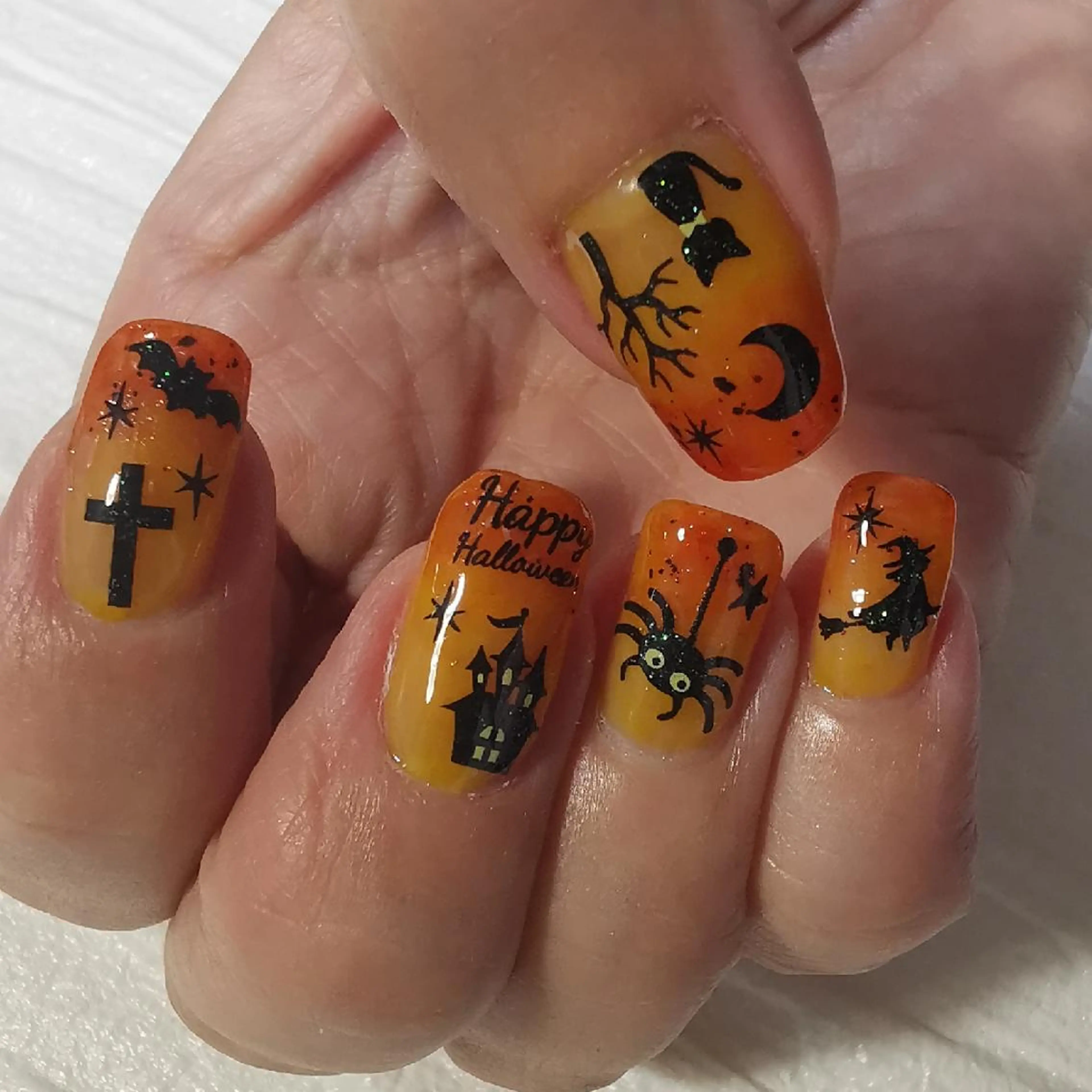 ネイル ハロウィン ハンドネイル reve あやののネイルデザイン