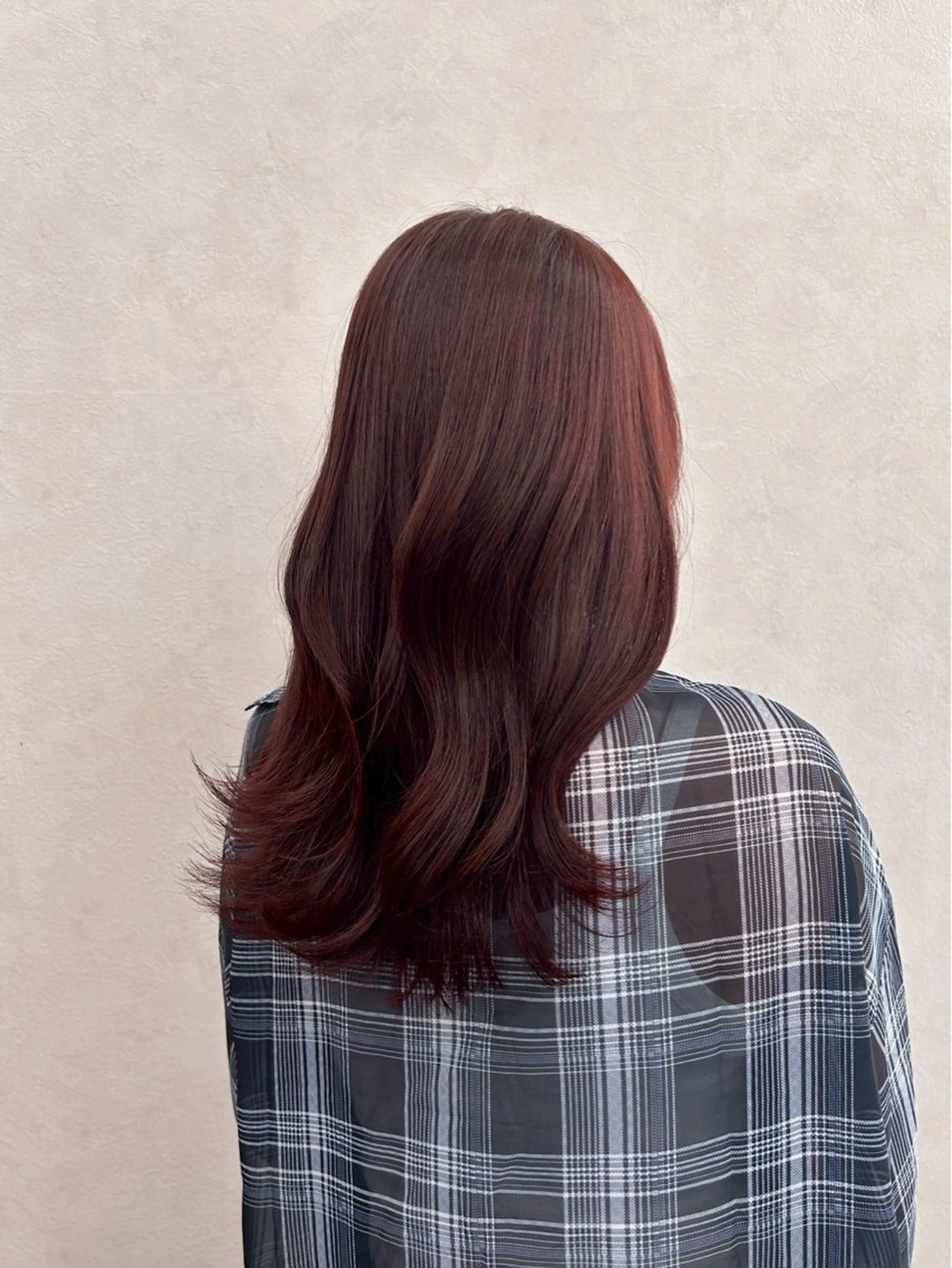 ロング カラー ヘアカラー トリートメント ルーズ／シャドウパー マ／似合わせカットのヘアスタイル