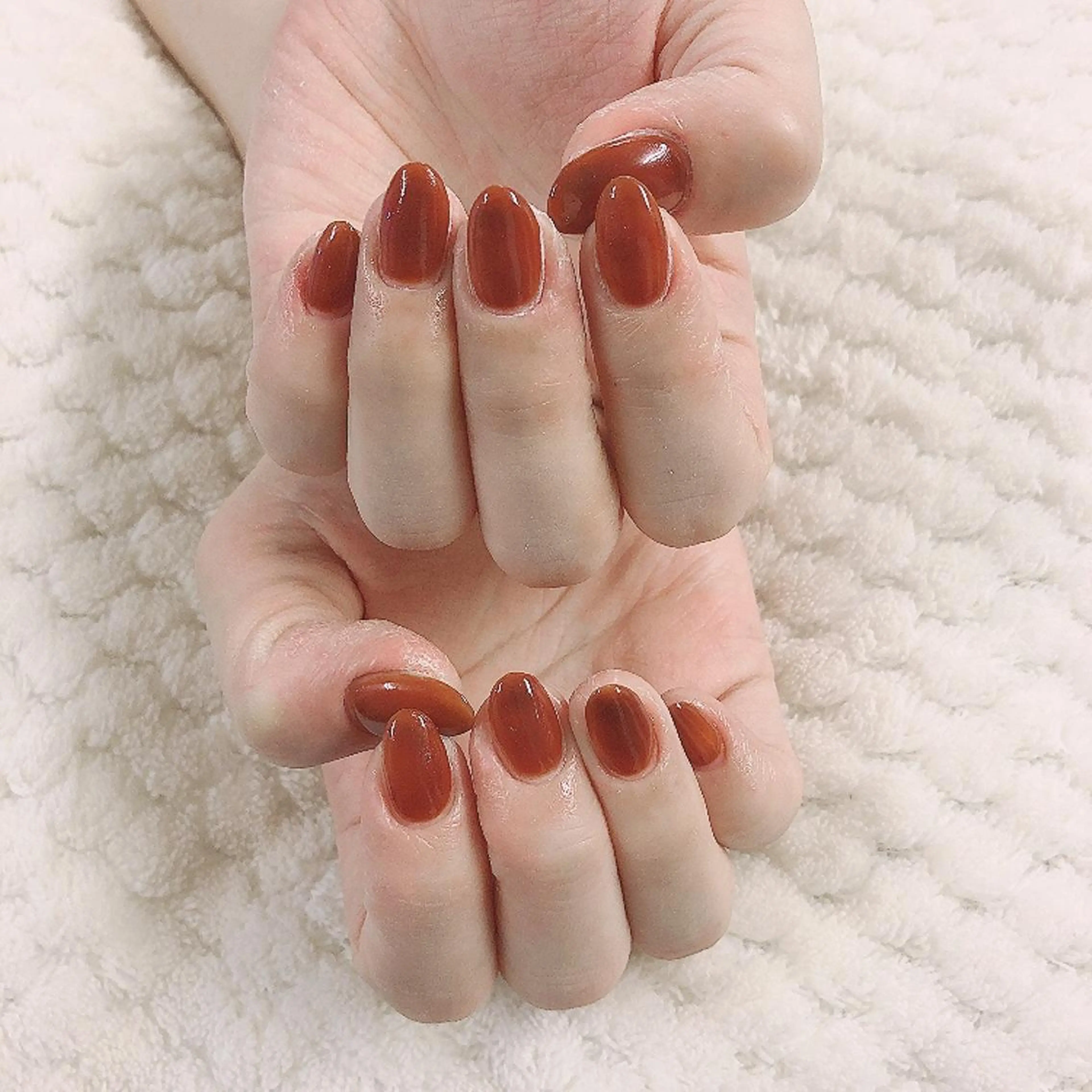 ネイル ジェルネイル ワンカラーネイル ono megumiのネイルデザイン