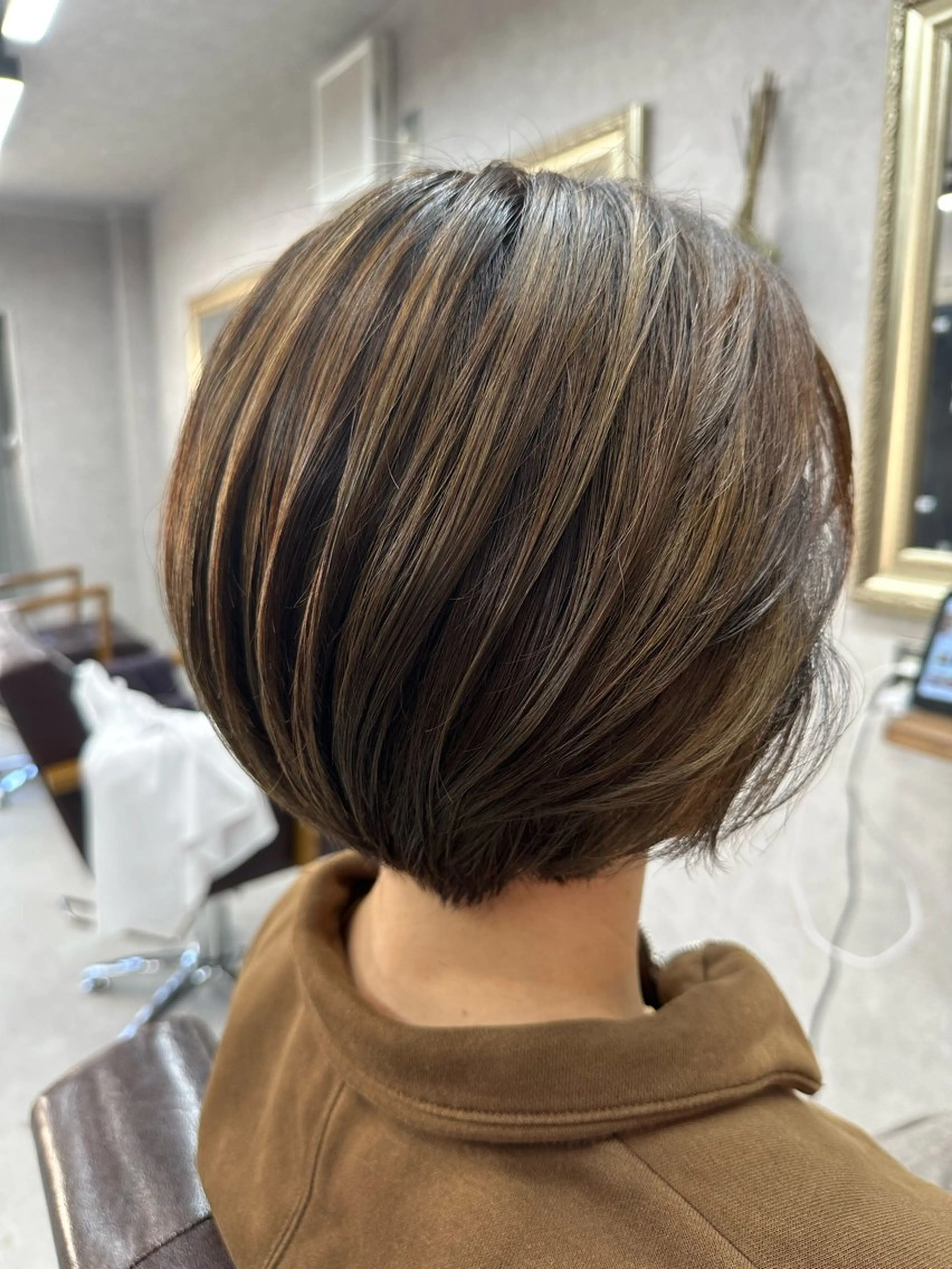 ショート カラー カット ヘアカラー トリートメント Lien 深井店のヘアスタイル