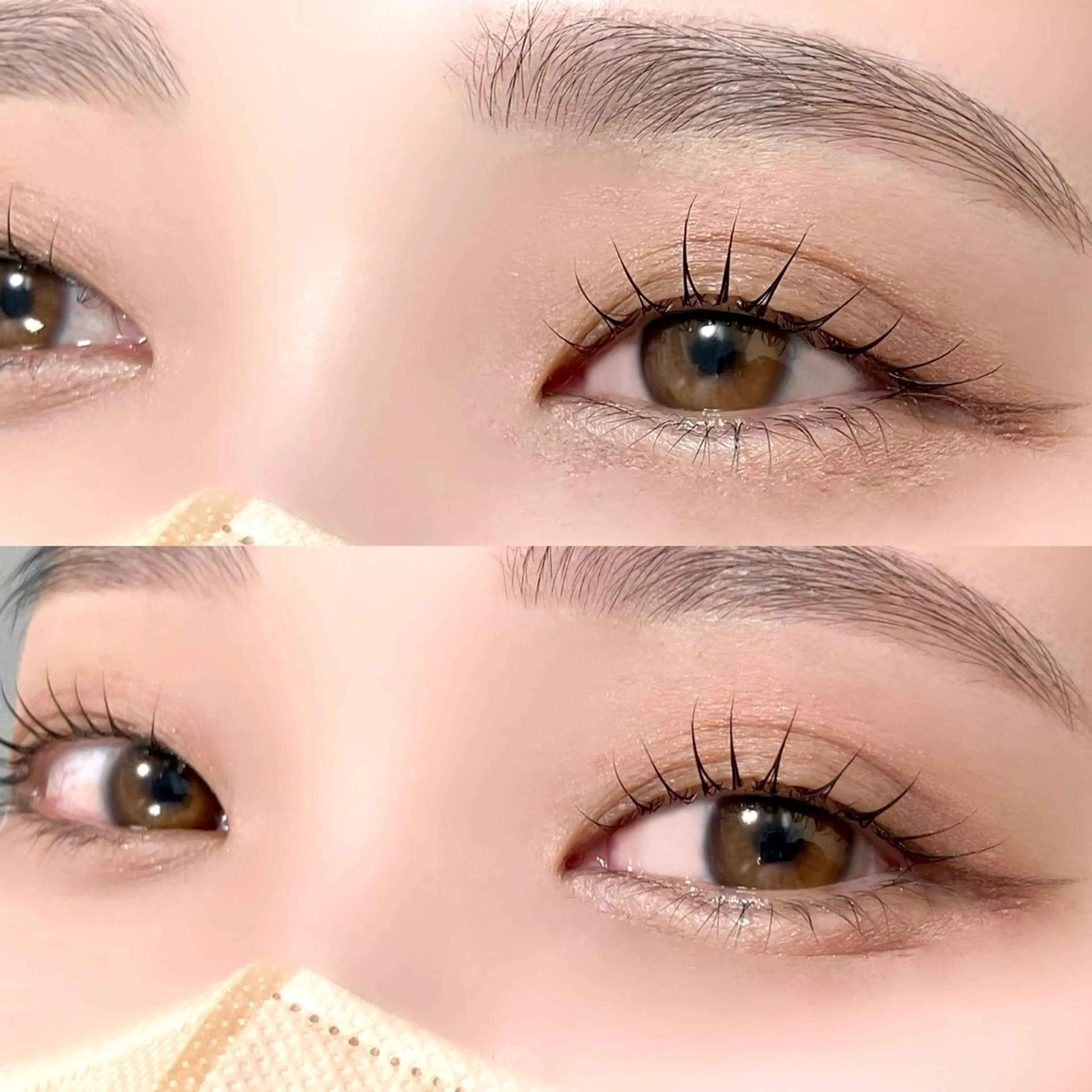 マツエク・マツパ 束感まつ毛 パリジェンヌラッシュリフト まつげパーマ 一重×まつ毛パーマ 束感まつげ｜ユキ 高評価｜堀江のマツエク・マツパデザイン