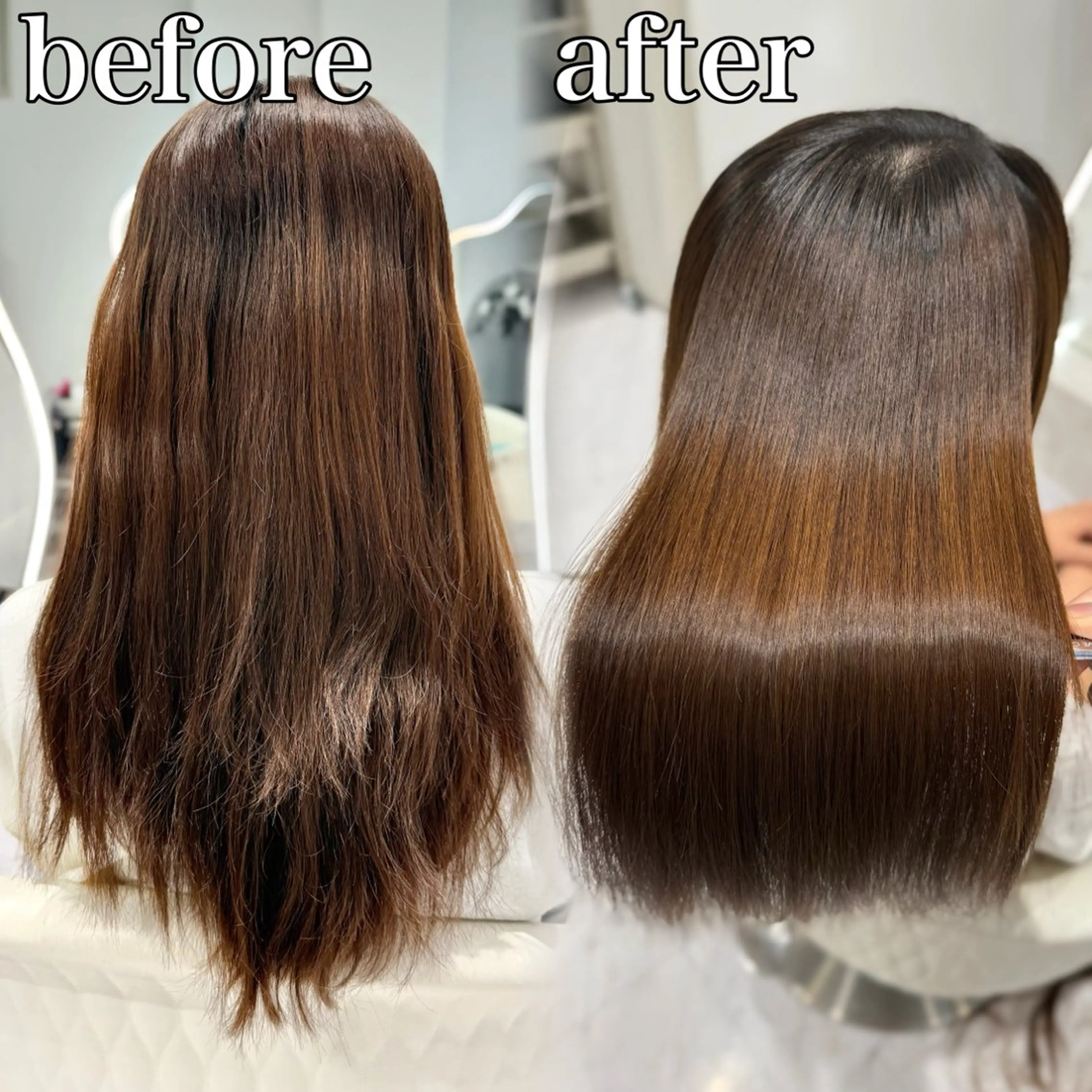 ロング 髪質改善 縮毛矯正 トリートメント 🎖️初回完結型髪質 改善/縮毛矯正 友石のヘアスタイル
