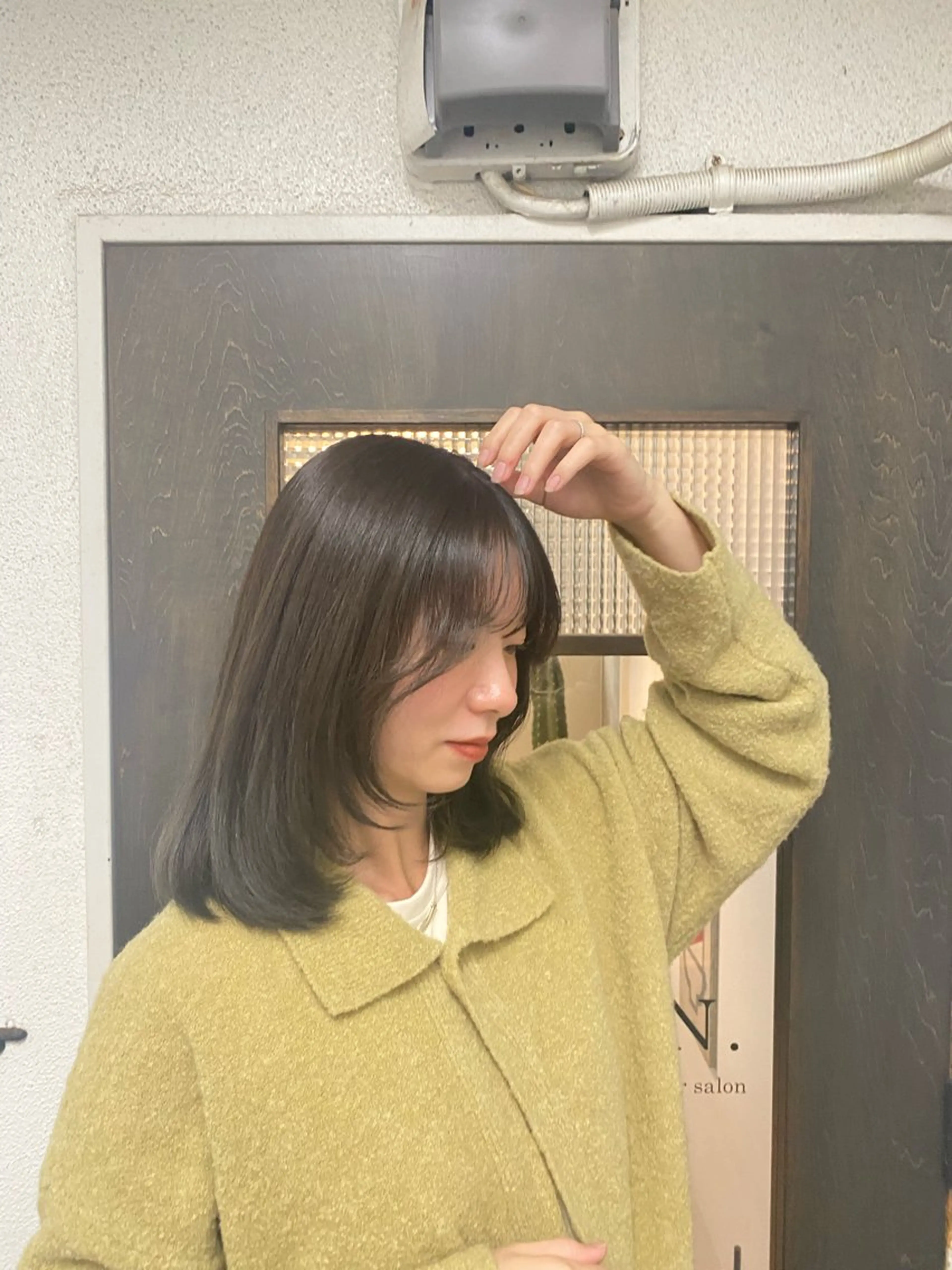 ショート カラー グレージュ BATON.あずみ /カラー/縮毛矯正のヘアスタイル