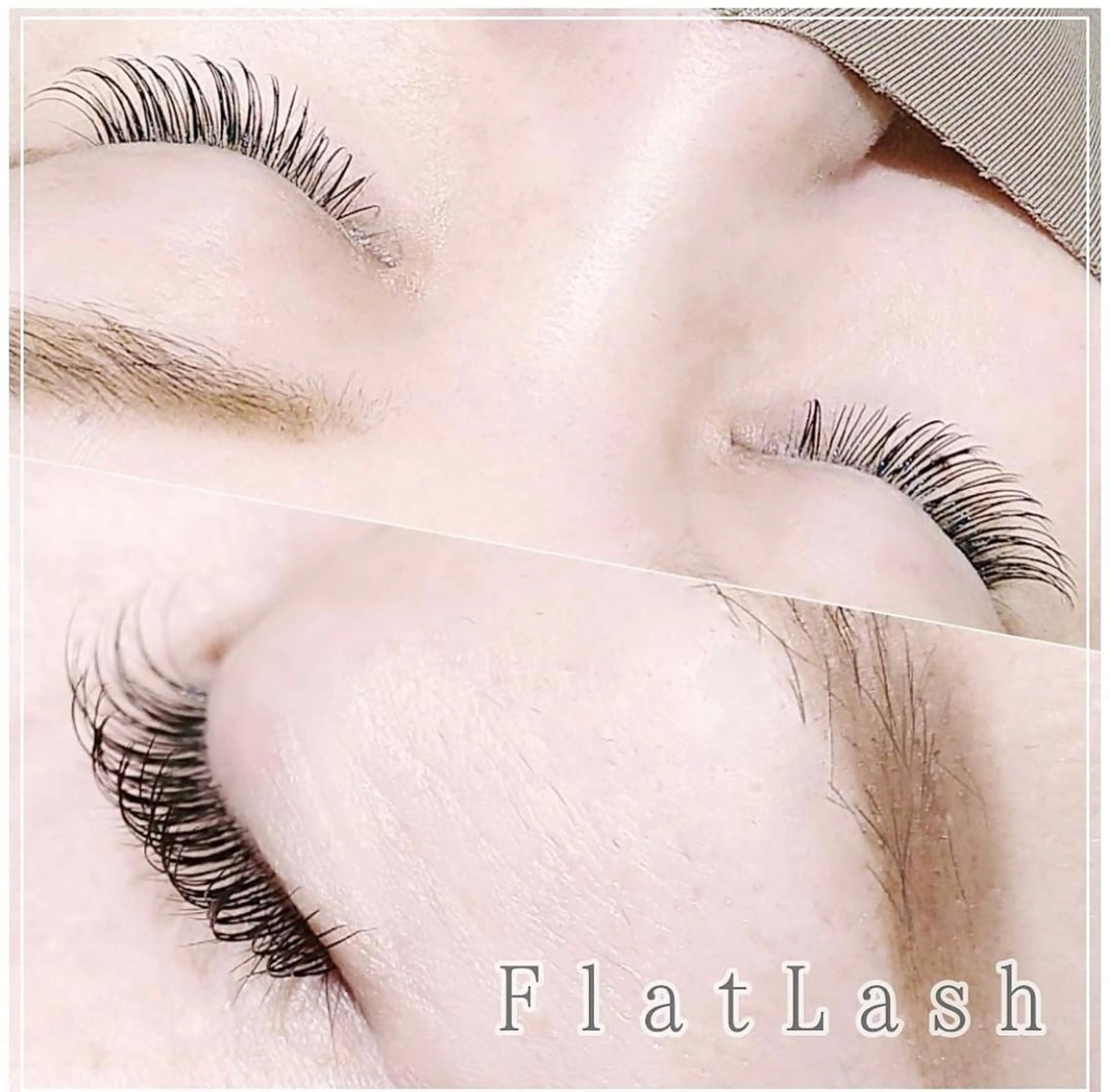 ❤フラットラッシュ100本オフ込❤負担最小限＆最長2ヶ月長持ち/コーティング剤＋美容液仕上げ✨¥5220の写真