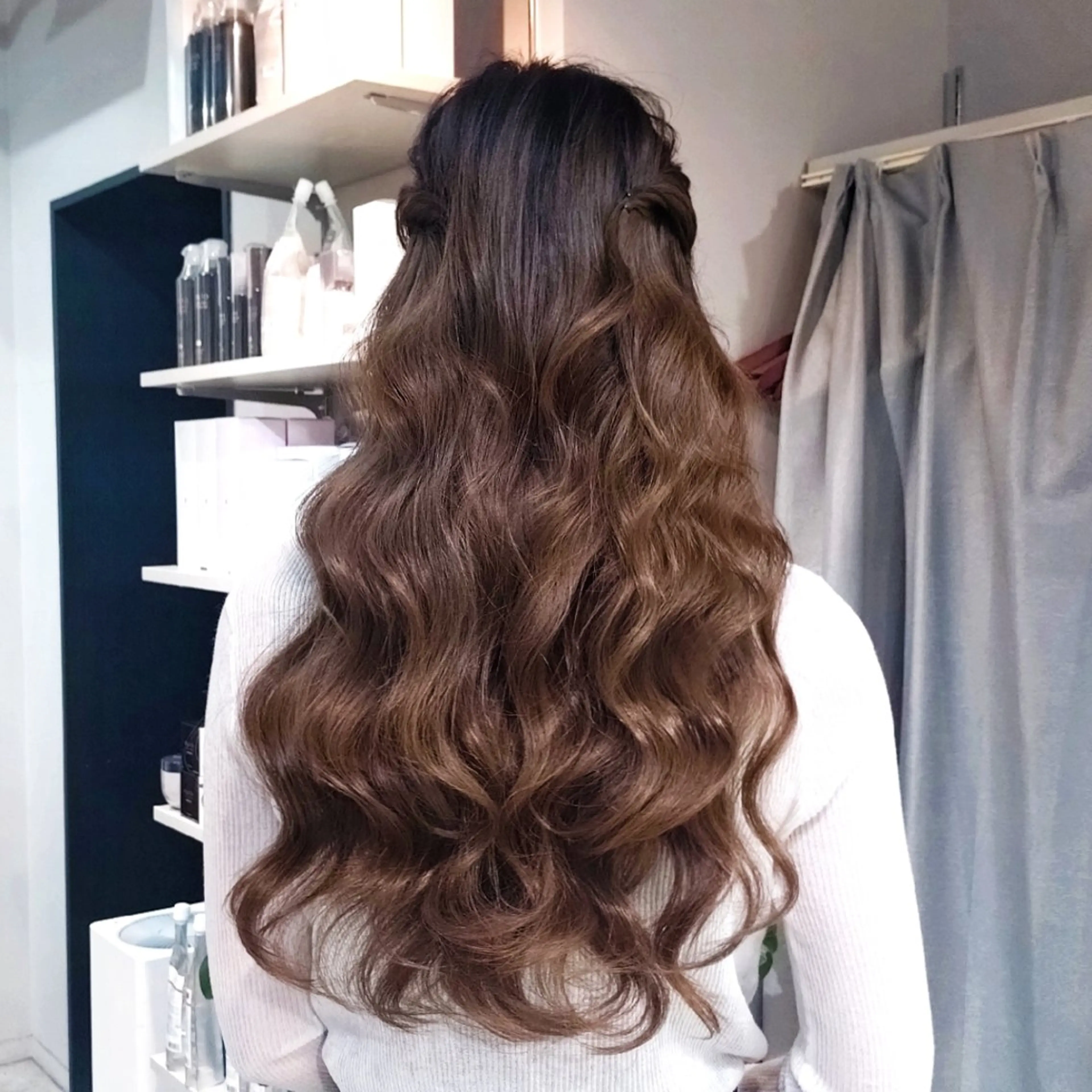 ロング ヘアアレンジ ヘアセット ヘアアレンジ/柔らか 艶カラー/AKARIのヘアスタイル