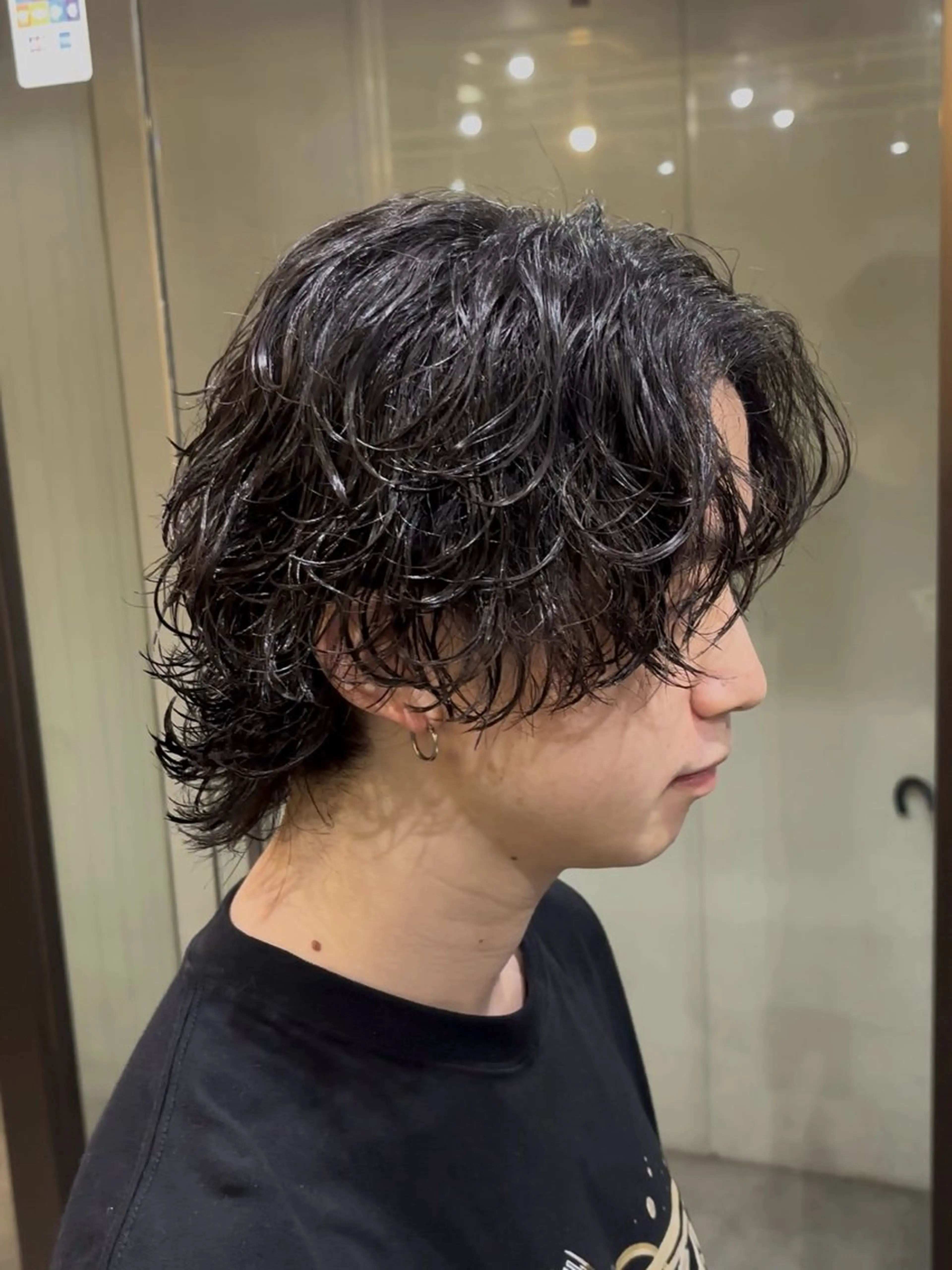 ミディアム パーマ メンズ シュンヤ🔥メンズ パーマ特化🔥新小岩のヘアスタイル