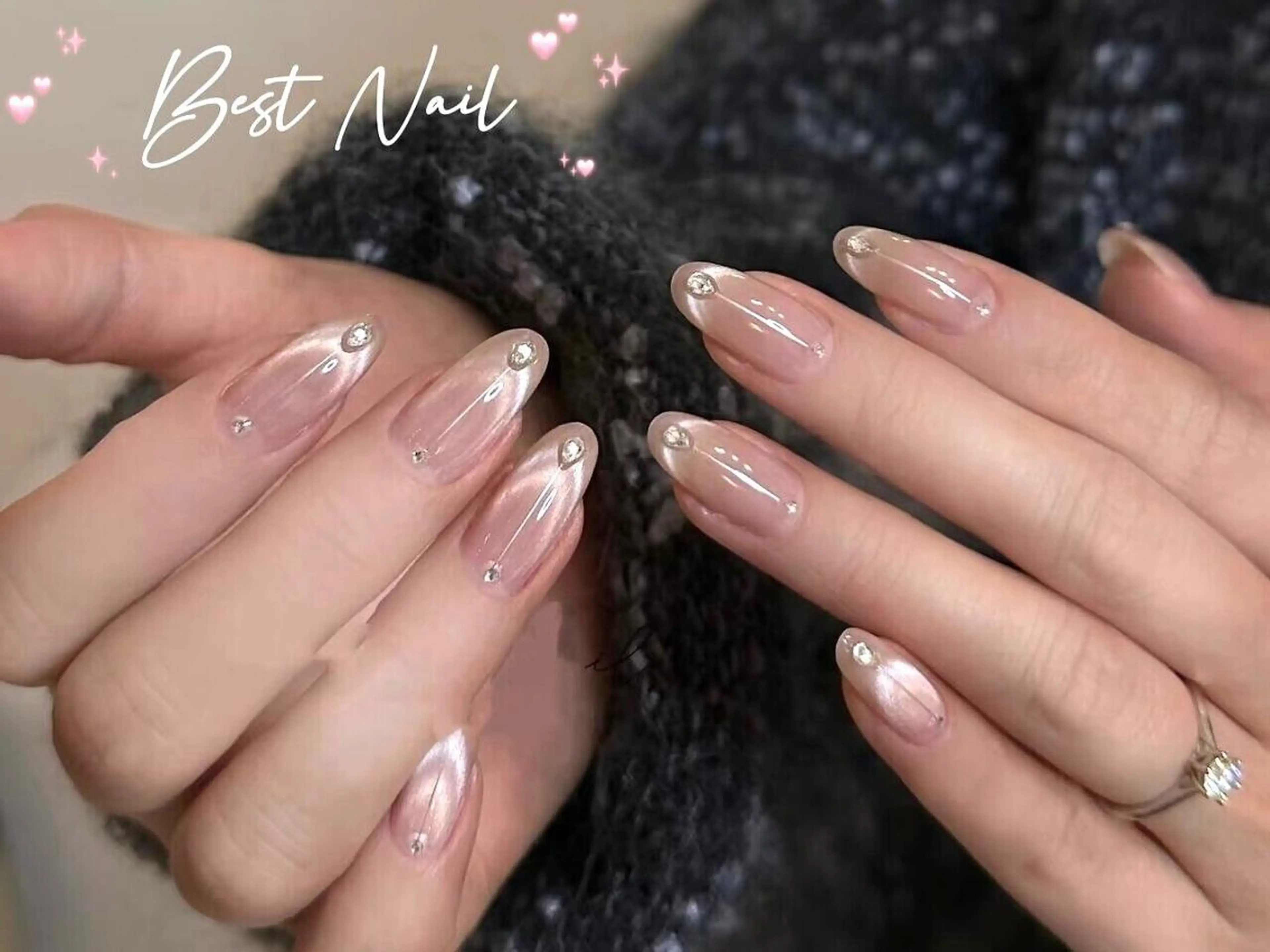 ネイル アートネイル オーロラネイル クリアネイル フレンチネイル ジェルネイル 🎀Best Nail🎀のネイルデザイン