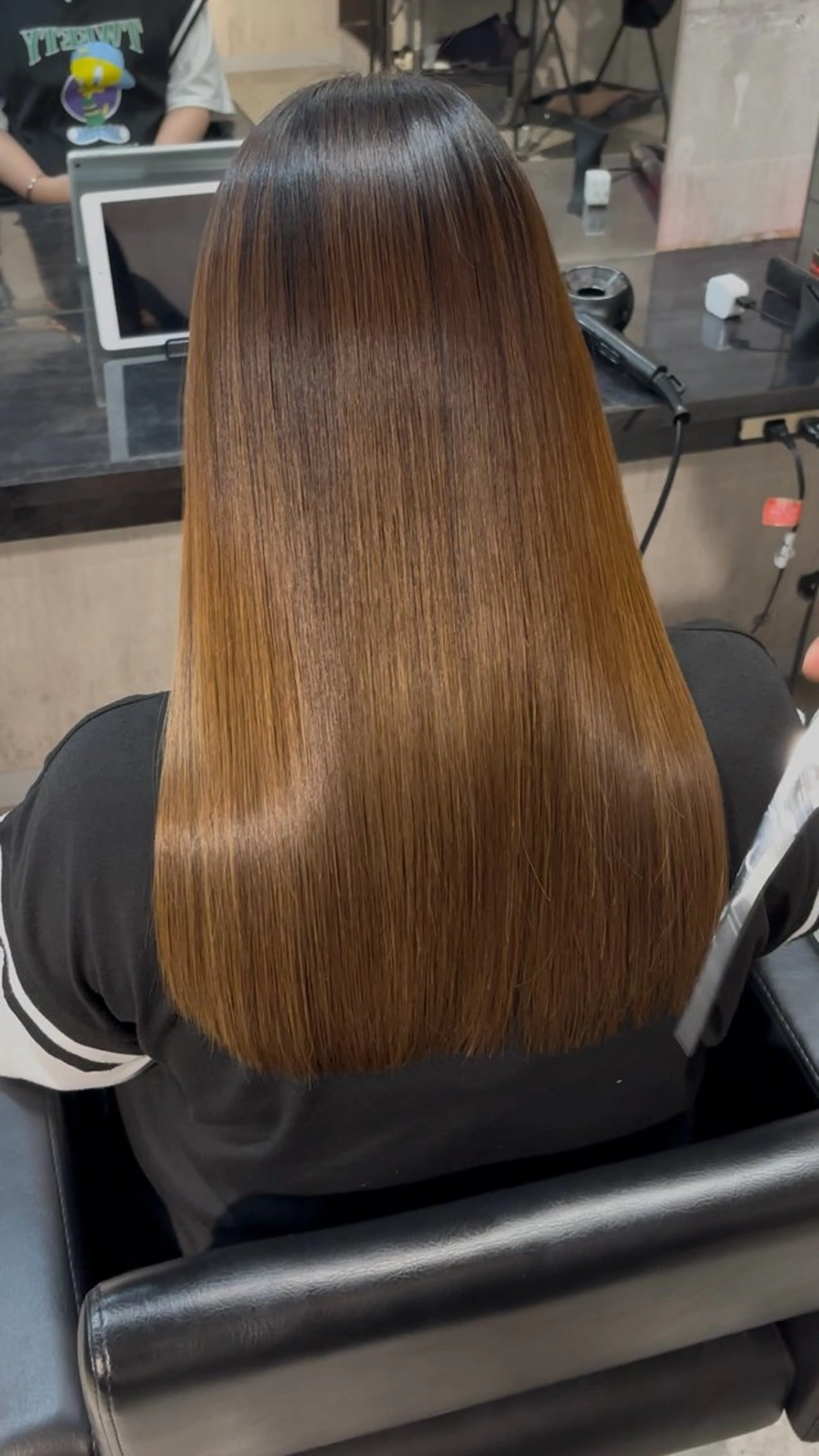 セミロング 縮毛矯正 縮毛矯正 溝渕朋也 /髪質改善ストレートのヘアスタイル