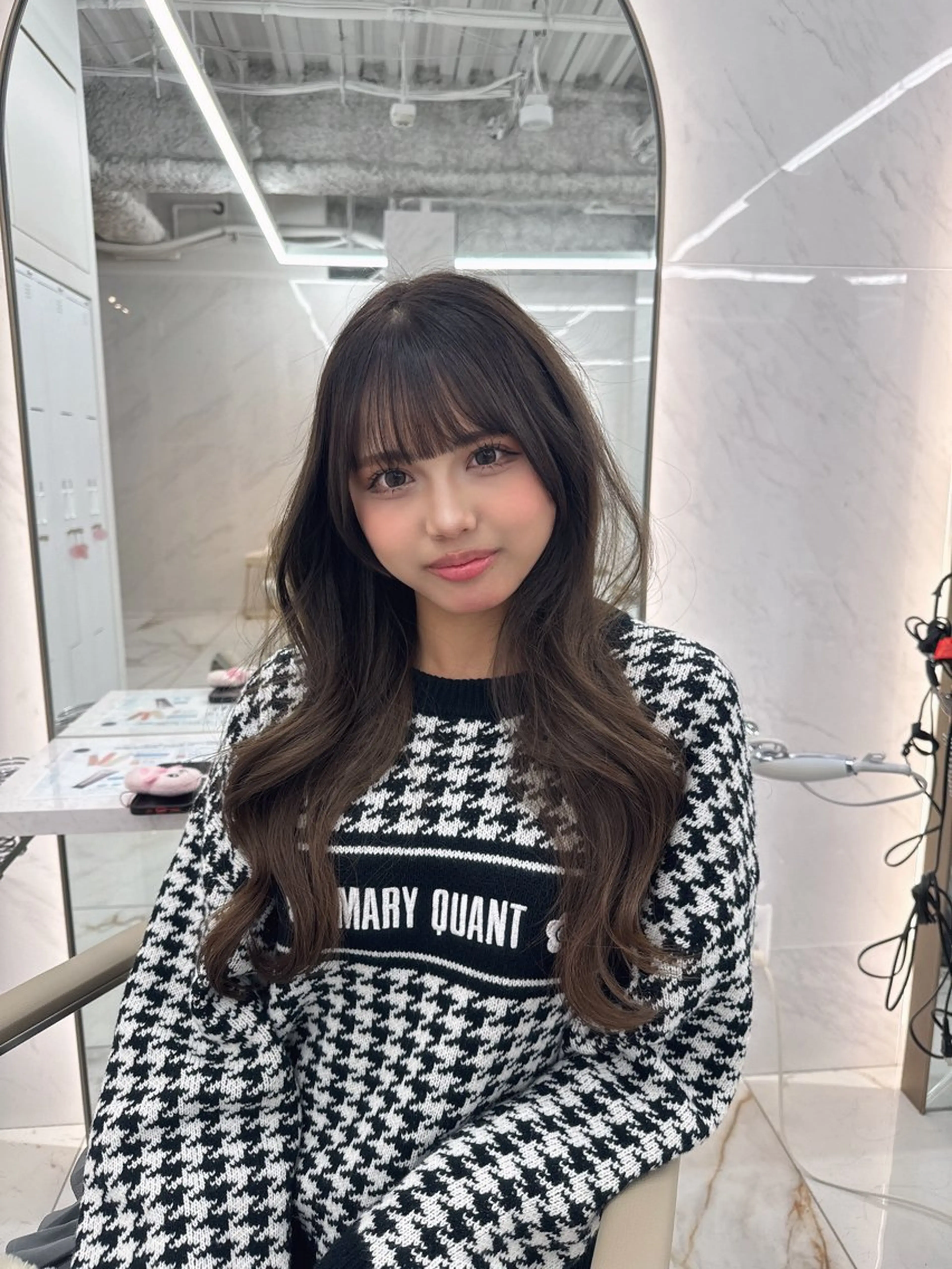 ロング のり🐼顔まわり/ 韓国/レイヤーカットのヘアスタイル