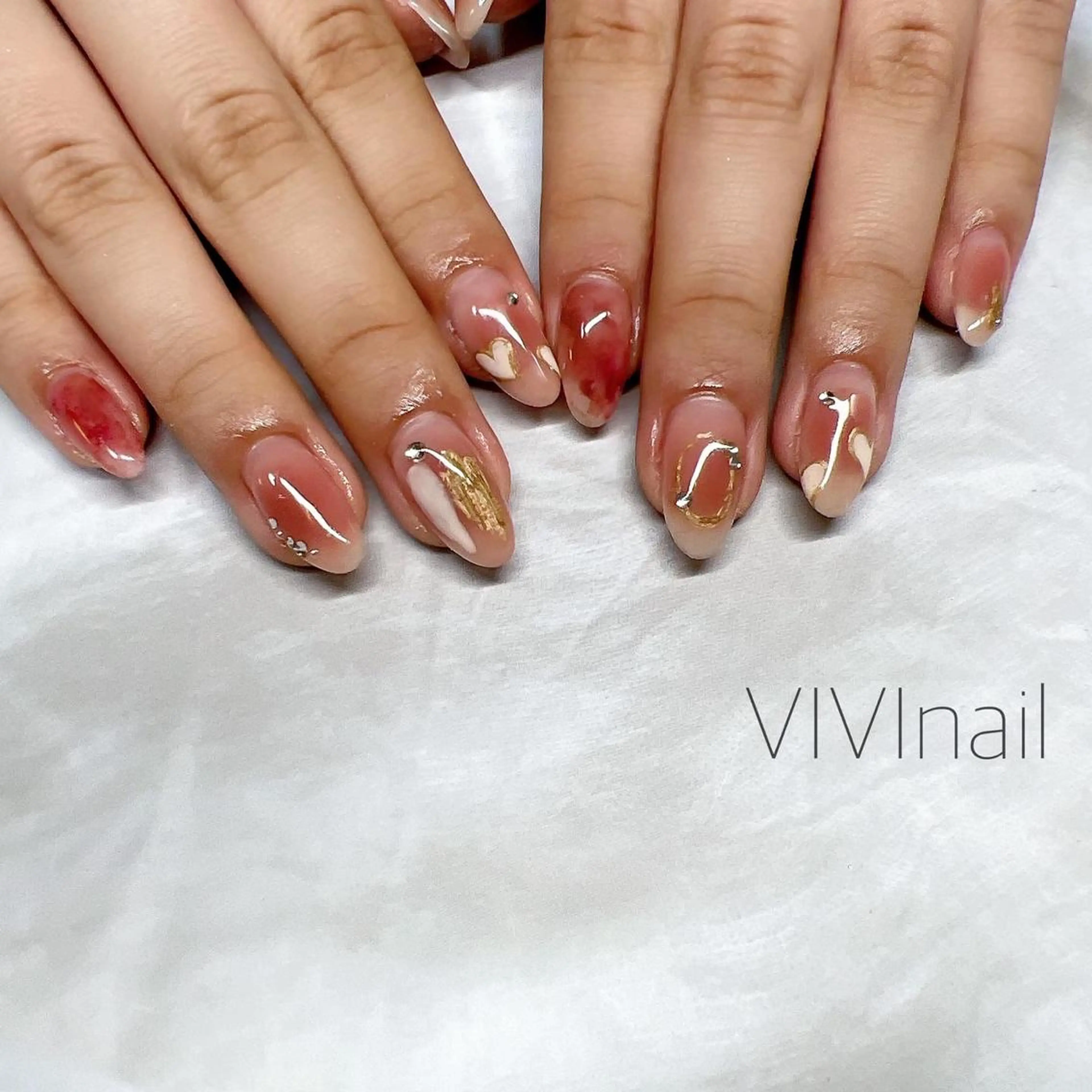 ネイル ワンホンネイル ハンドネイル vivi nailのネイルデザイン