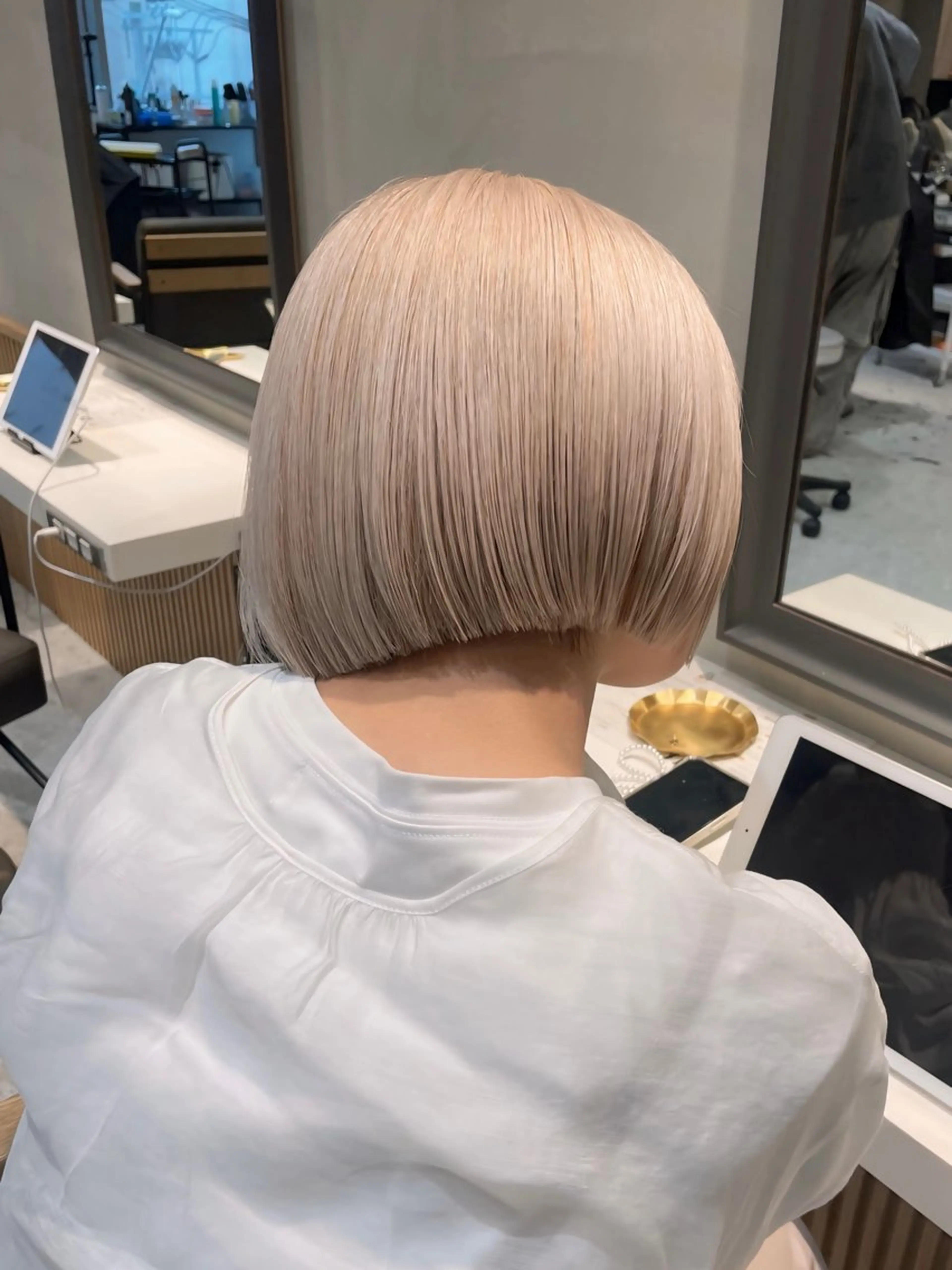 ミディアム カラー ヘアカラー トリートメント Aster 店長 れおん✂️のヘアスタイル