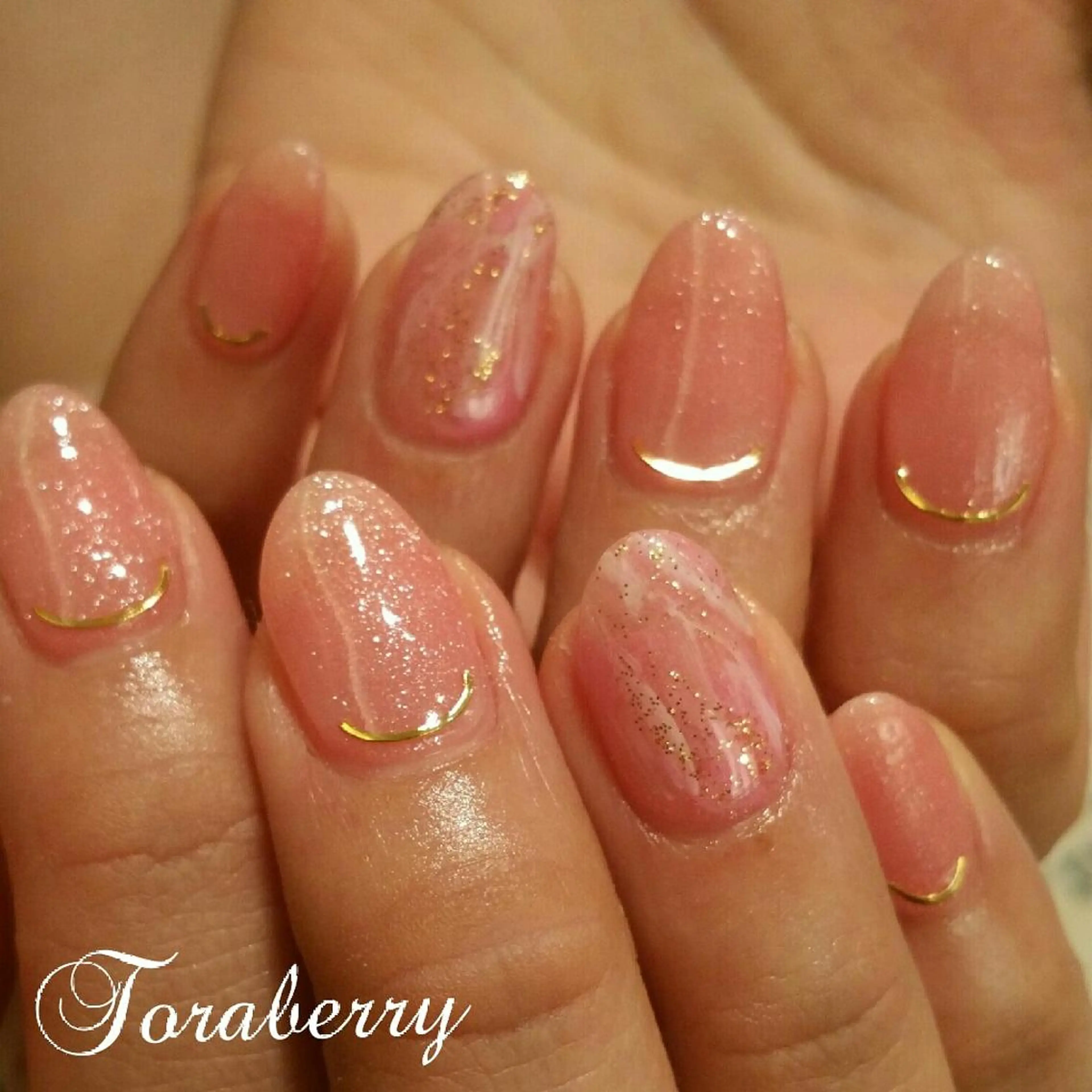 ネイル ピンク ネイリスト なつみのネイルデザイン