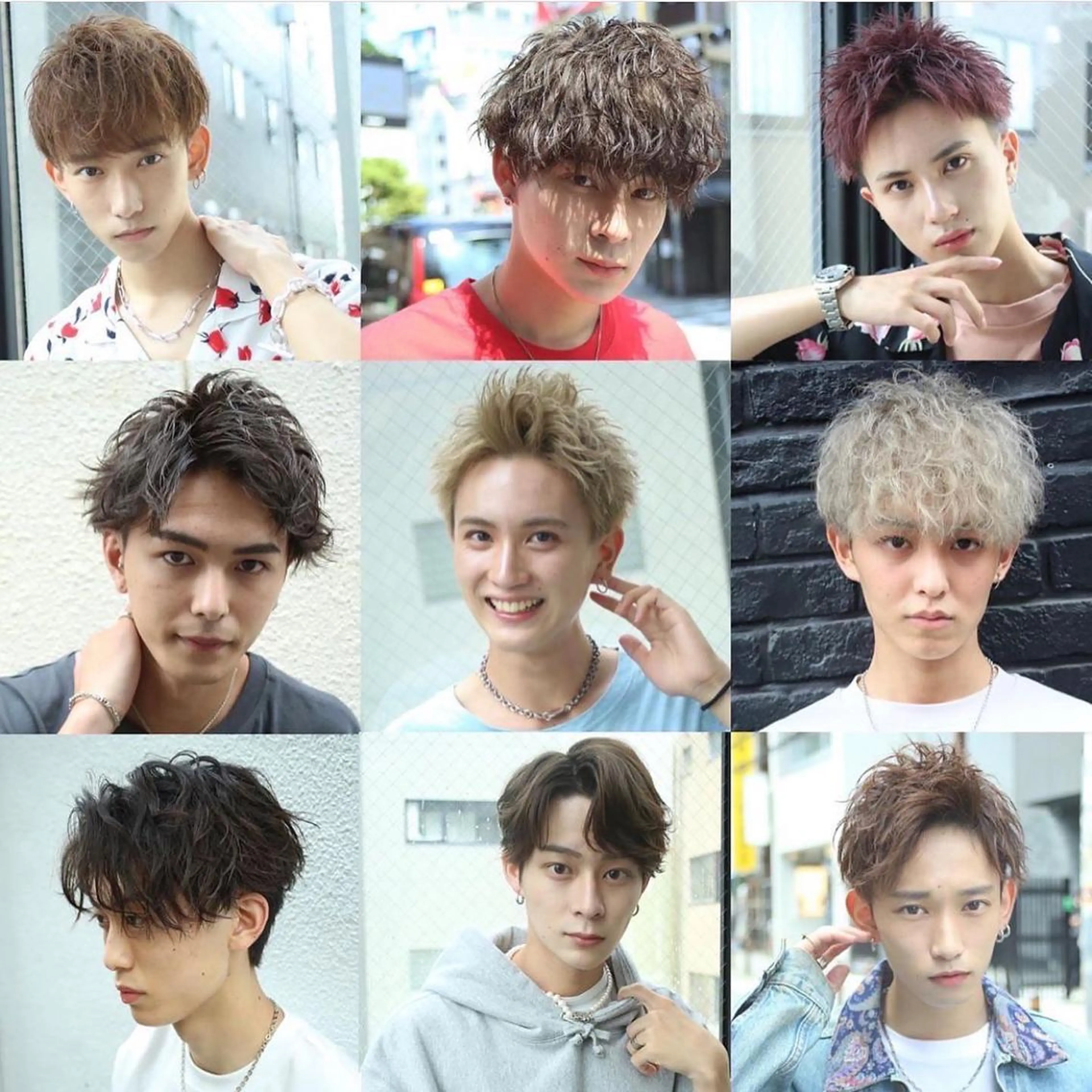 ショート カラー パーマ メンズ アイブロウ アップバング メンズブリーチ センターパート ダウンパーマ フェードカット カット ヘアカラー パーマ トリートメント ヘッドスパ ヘアセット 【メンズヘアの匠】 タニ　心斎橋　アメ村のヘアスタイル