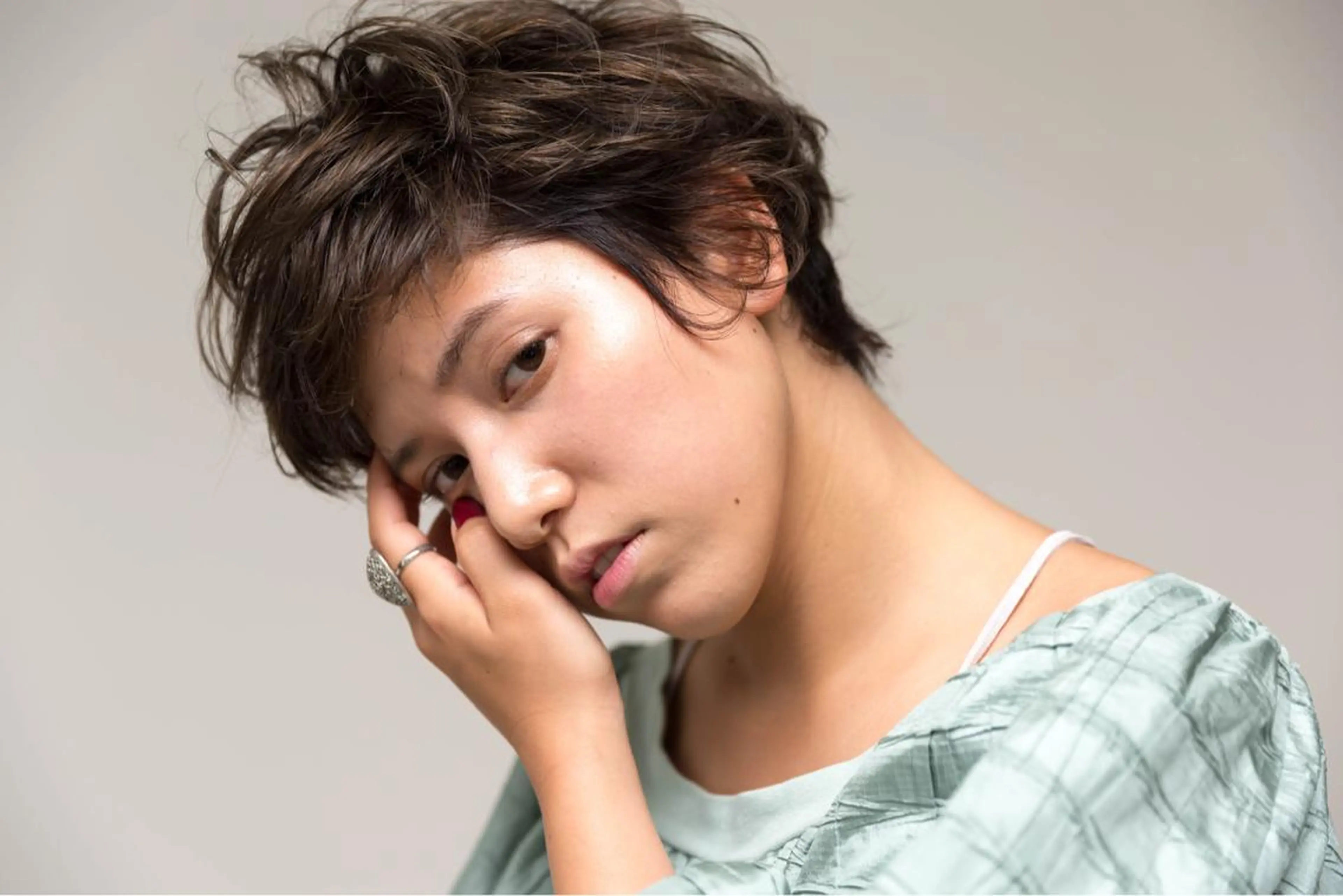 ショート ツジガキ ユウスケのヘアスタイル
