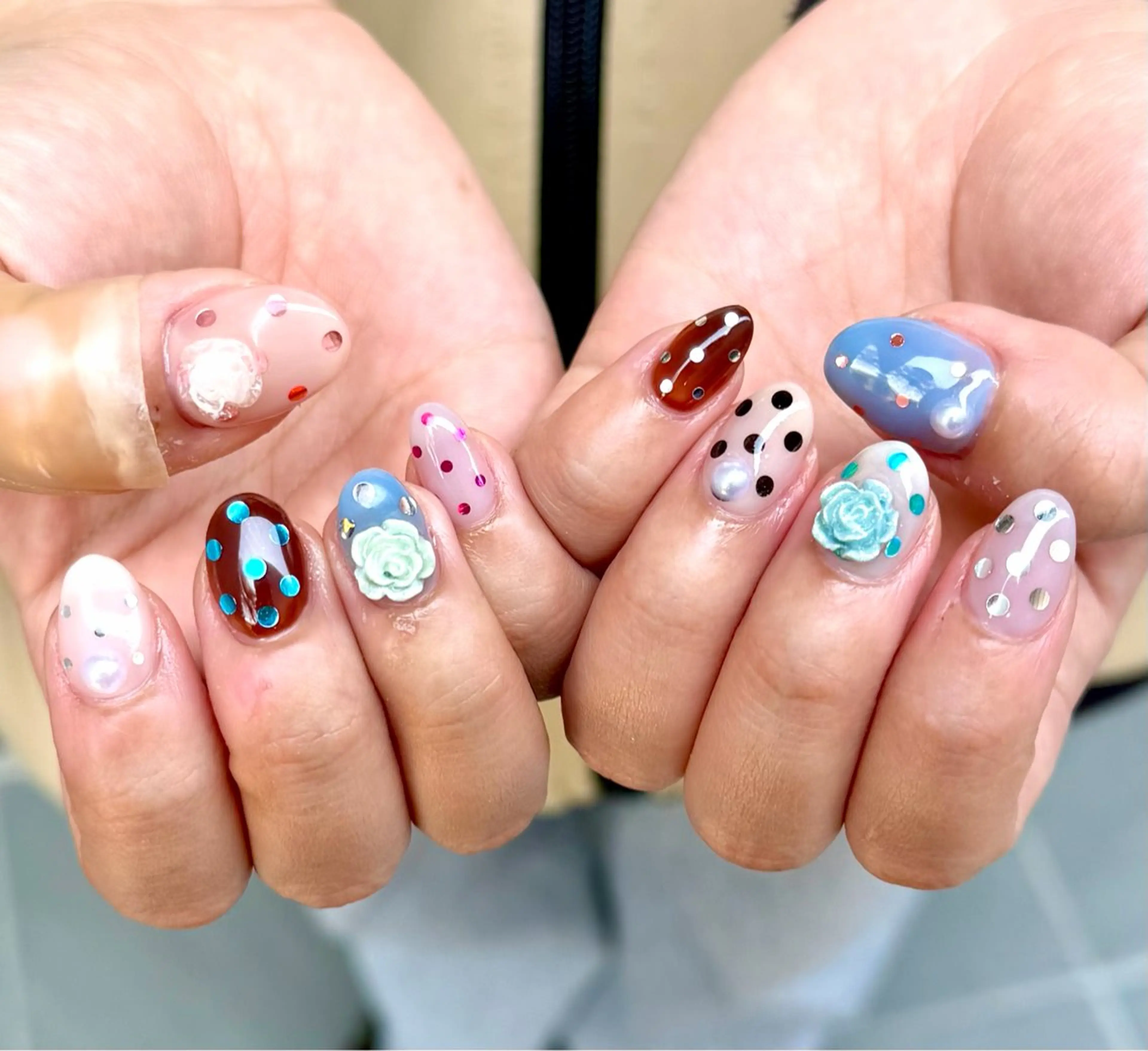 ネイル ドット ハンドネイル HazeGrass NAILのネイルデザイン