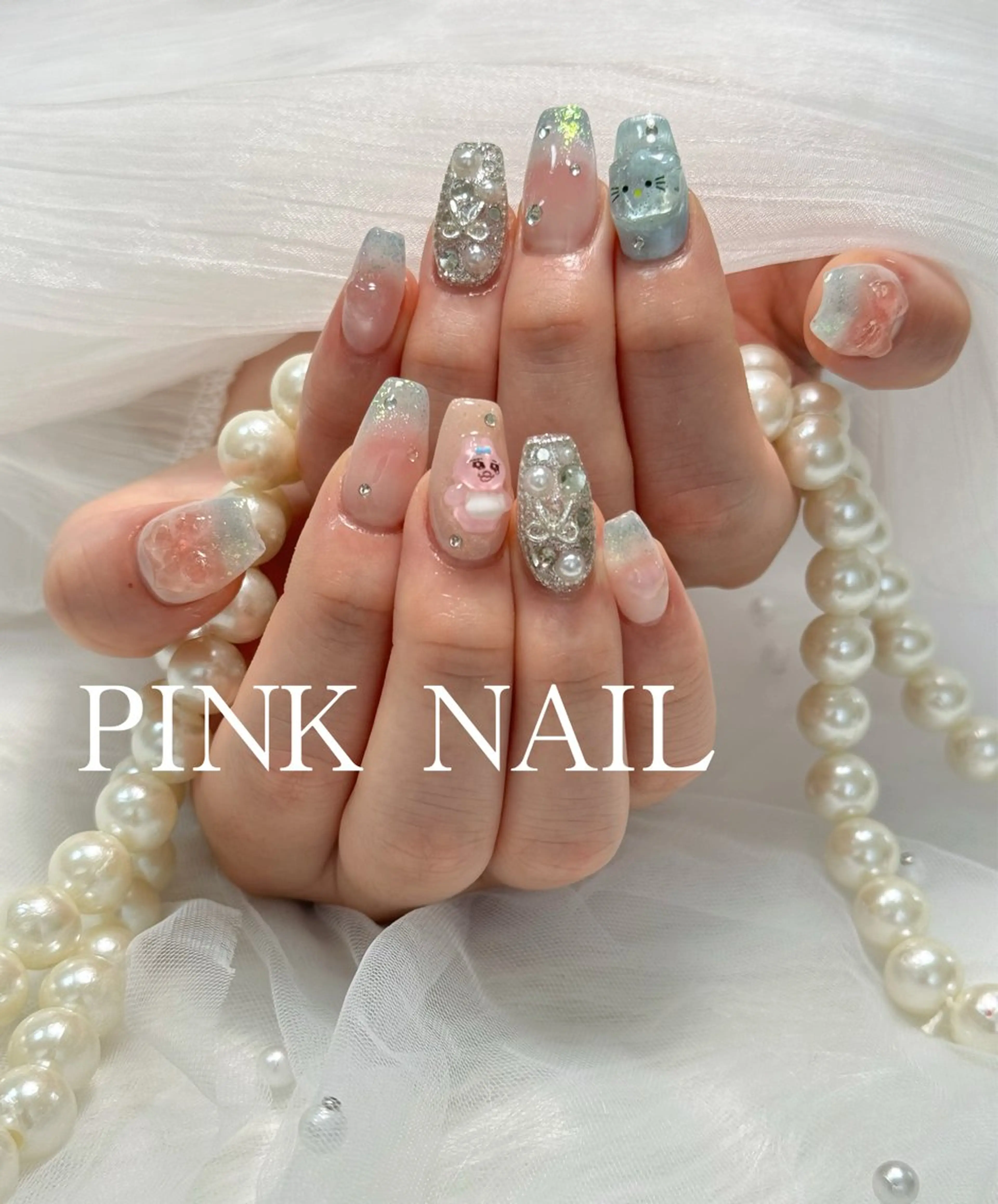 ネイル ハンドネイル pink nailのその他イメージ