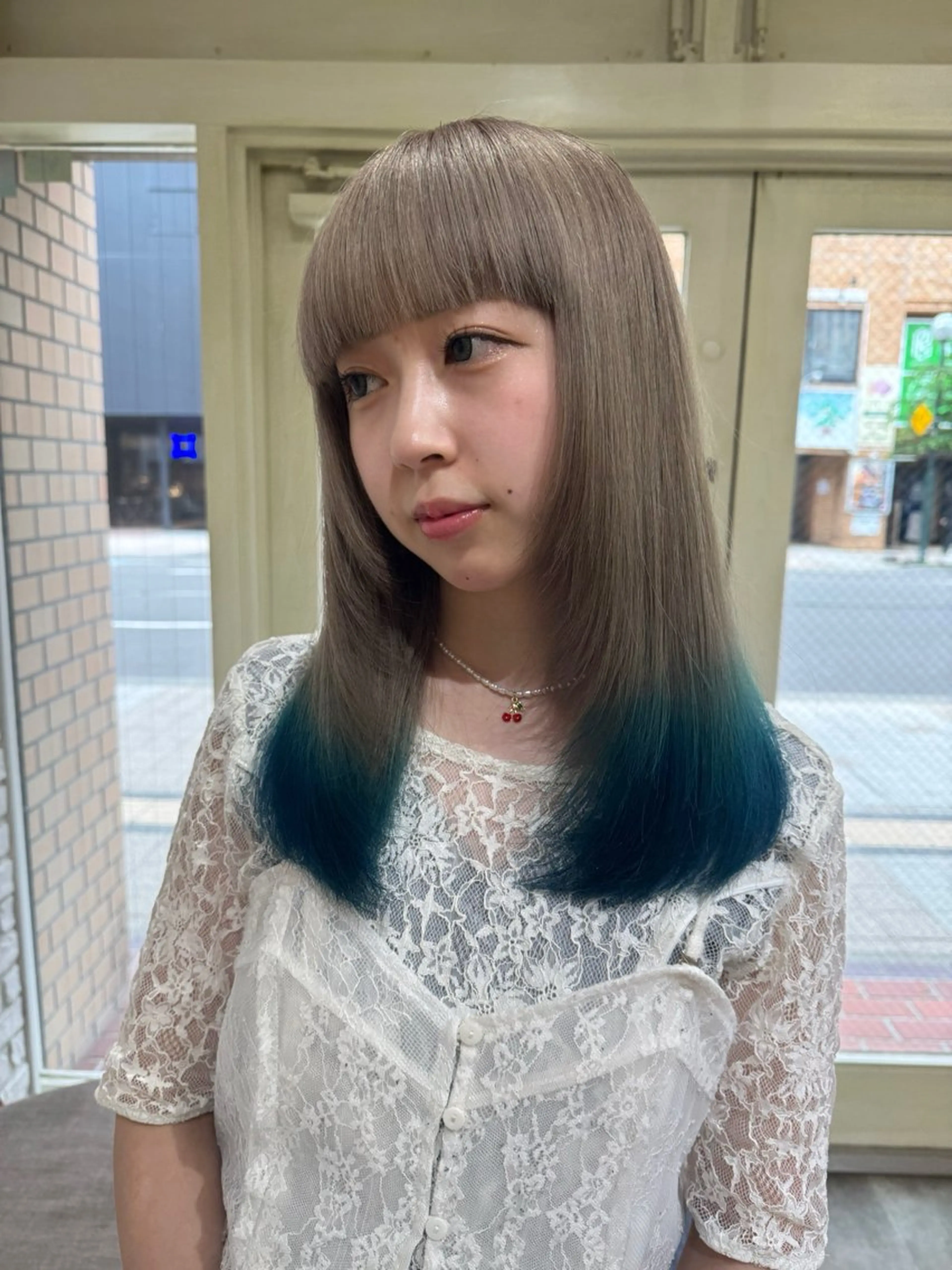 セミロング カラー 阿部  ことみ /メンズカットモデルのヘアスタイル