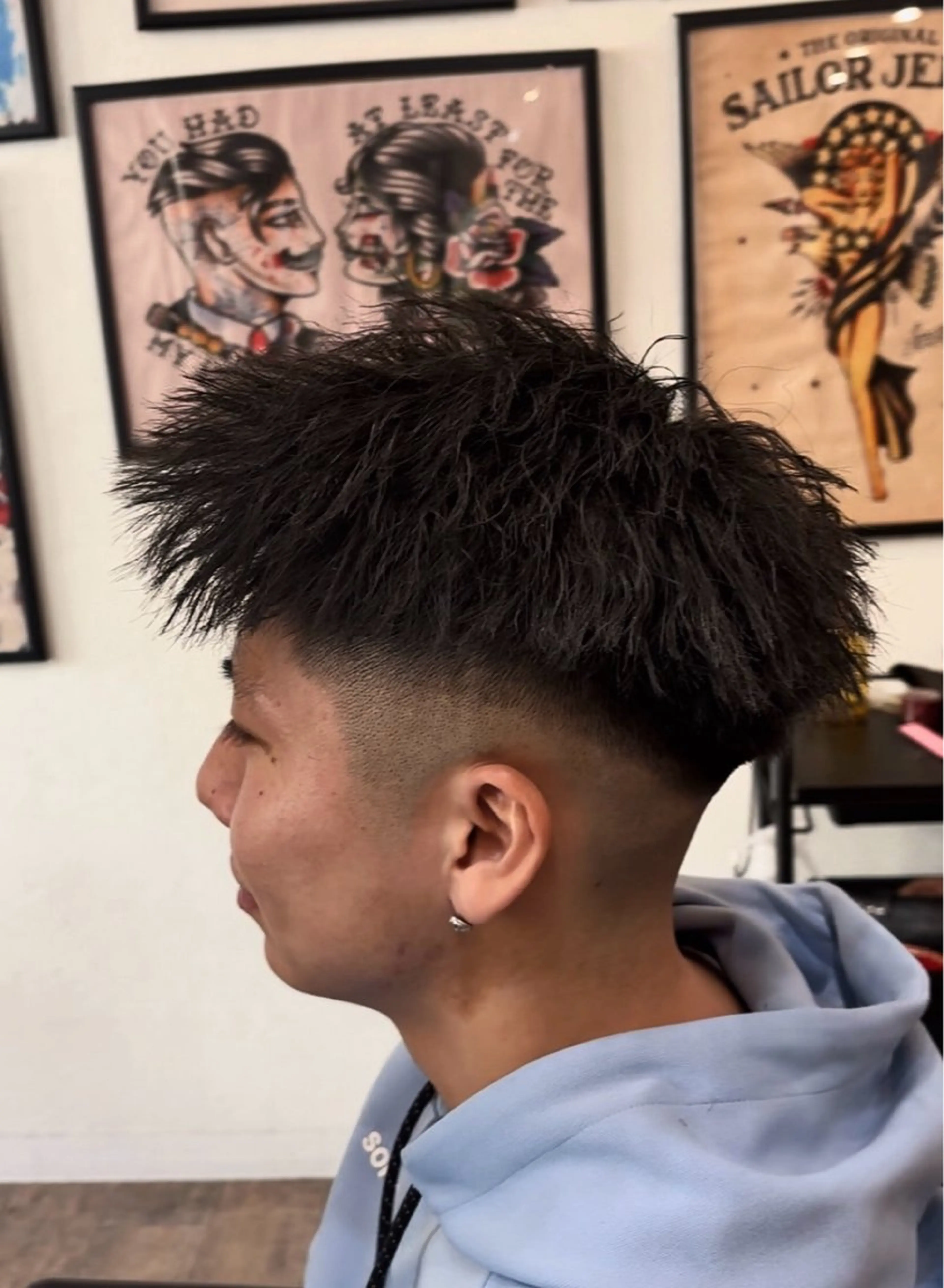 ショート パーマ メンズ メンズパーマ メンズツイストパーマ トリートメント ツイストパーマ カット パーマ トリートメント 梅垣 紗英のヘアスタイル