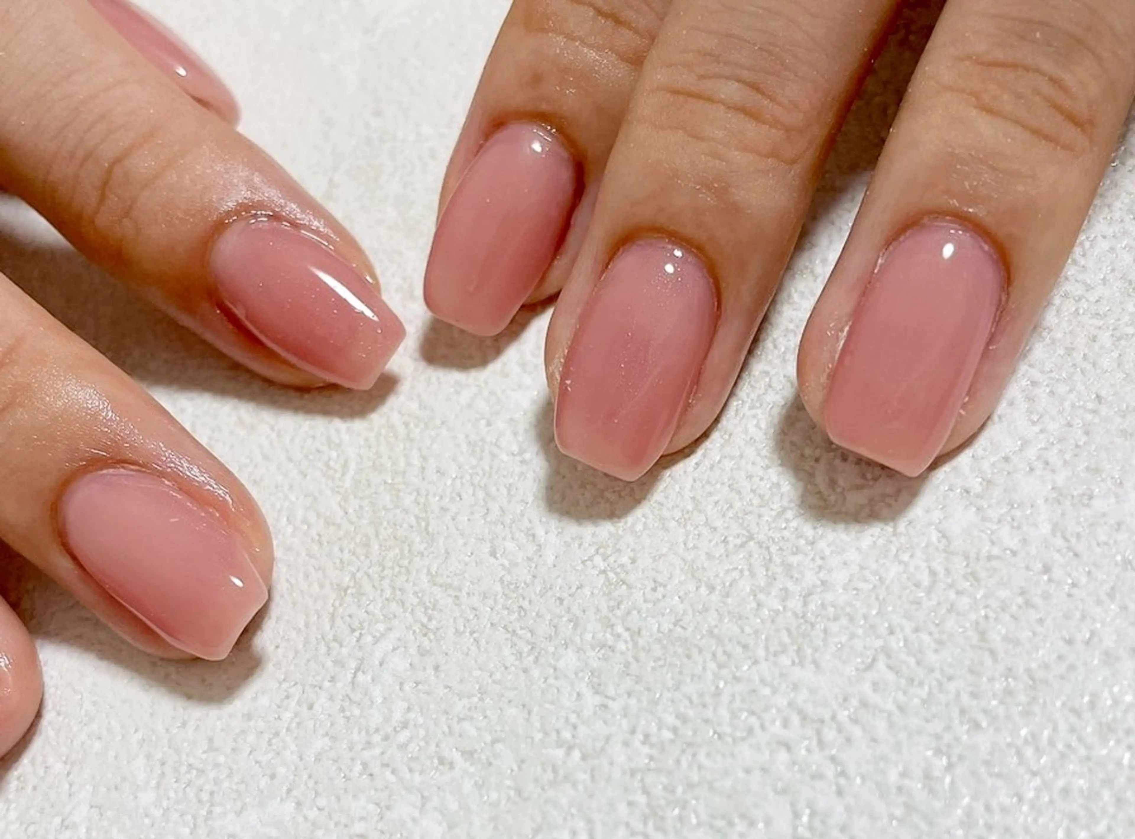 ハンドワンカラーネイル💅🏻オフなしの写真