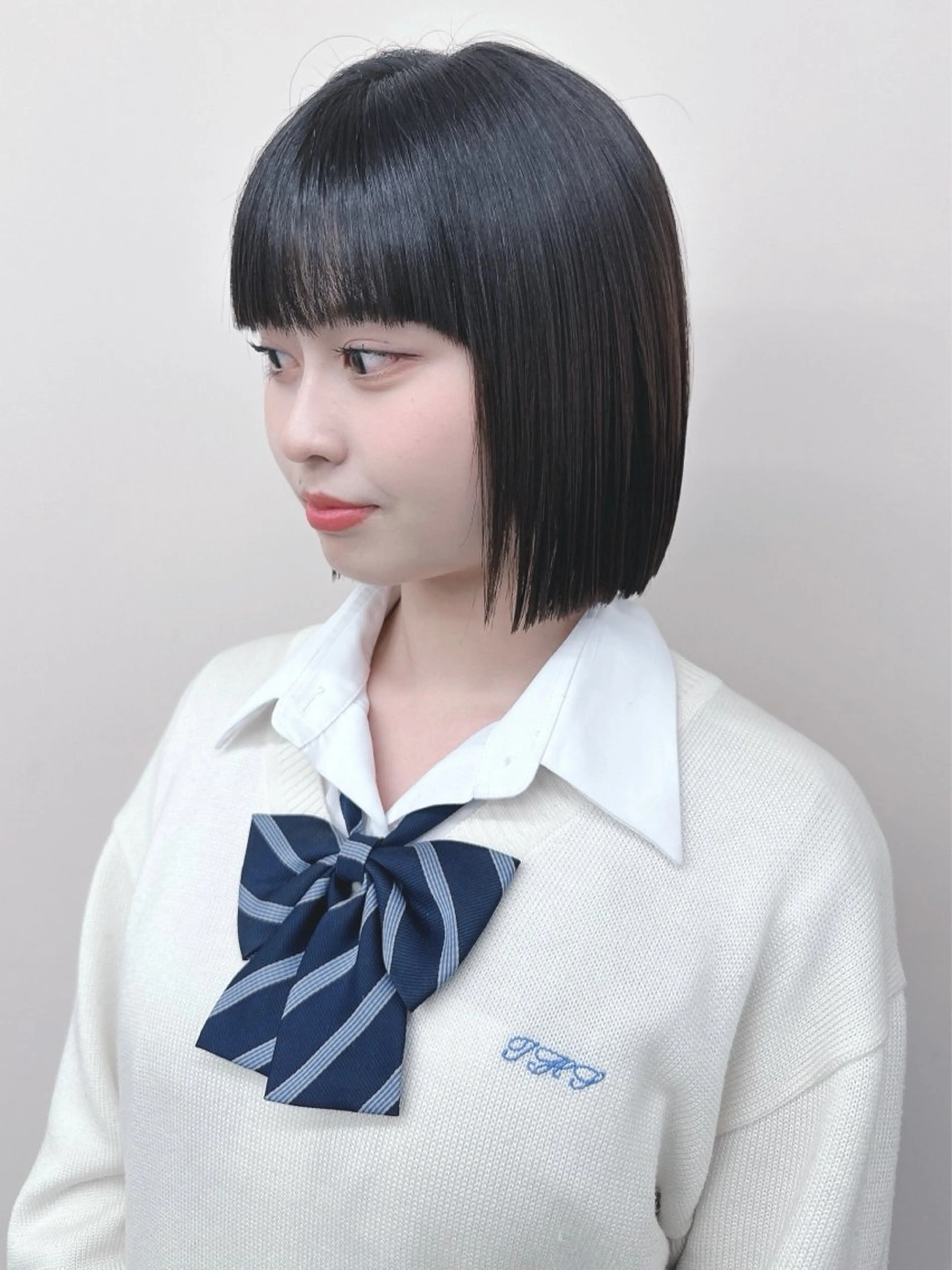 ショート カット 縮毛矯正 ボブ/ゆるふわ ボブパーマ/とういのヘアスタイル