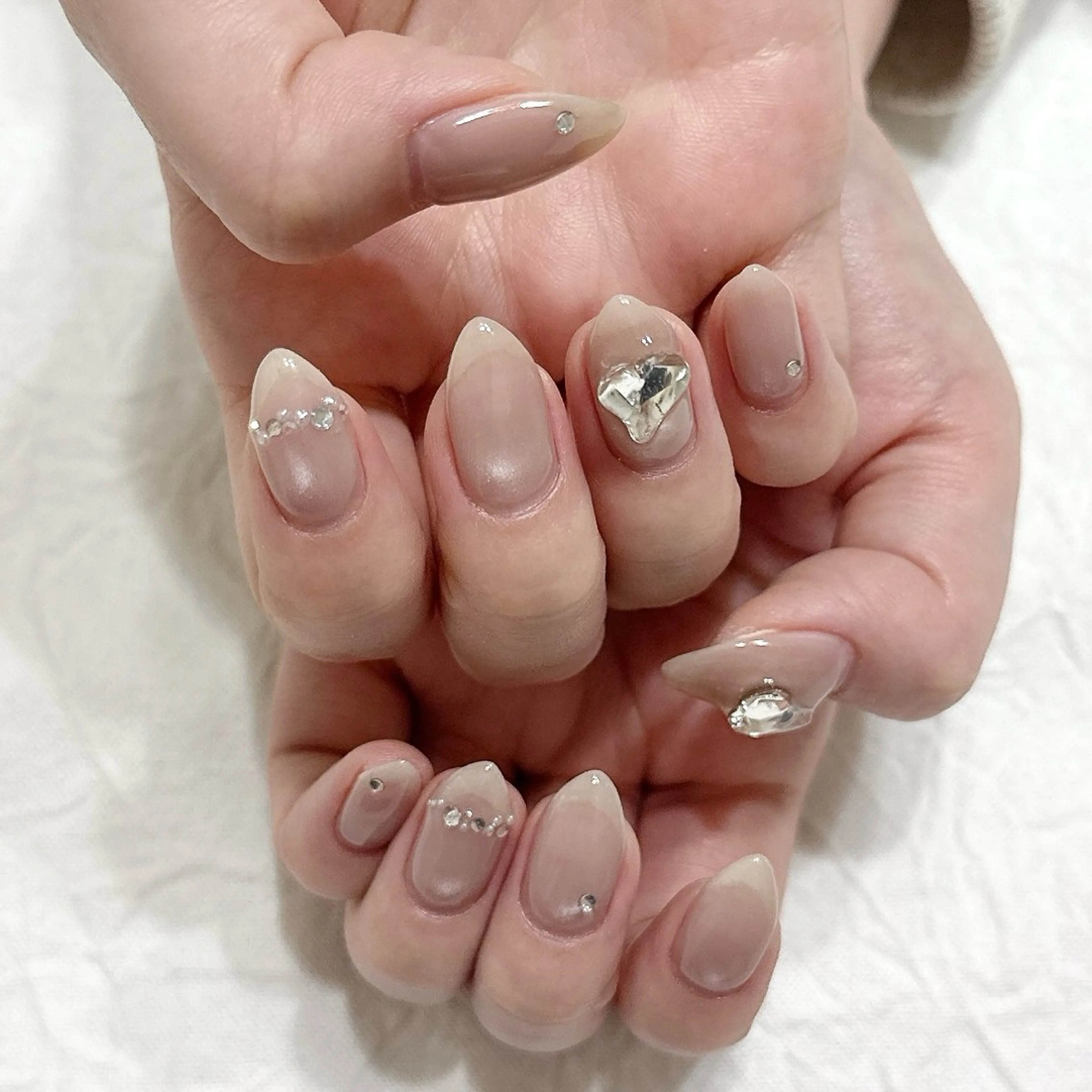 ネイル ジェルネイル マグネットネイル ストーンネイル ハンドネイル peaberry nailのネイルデザイン
