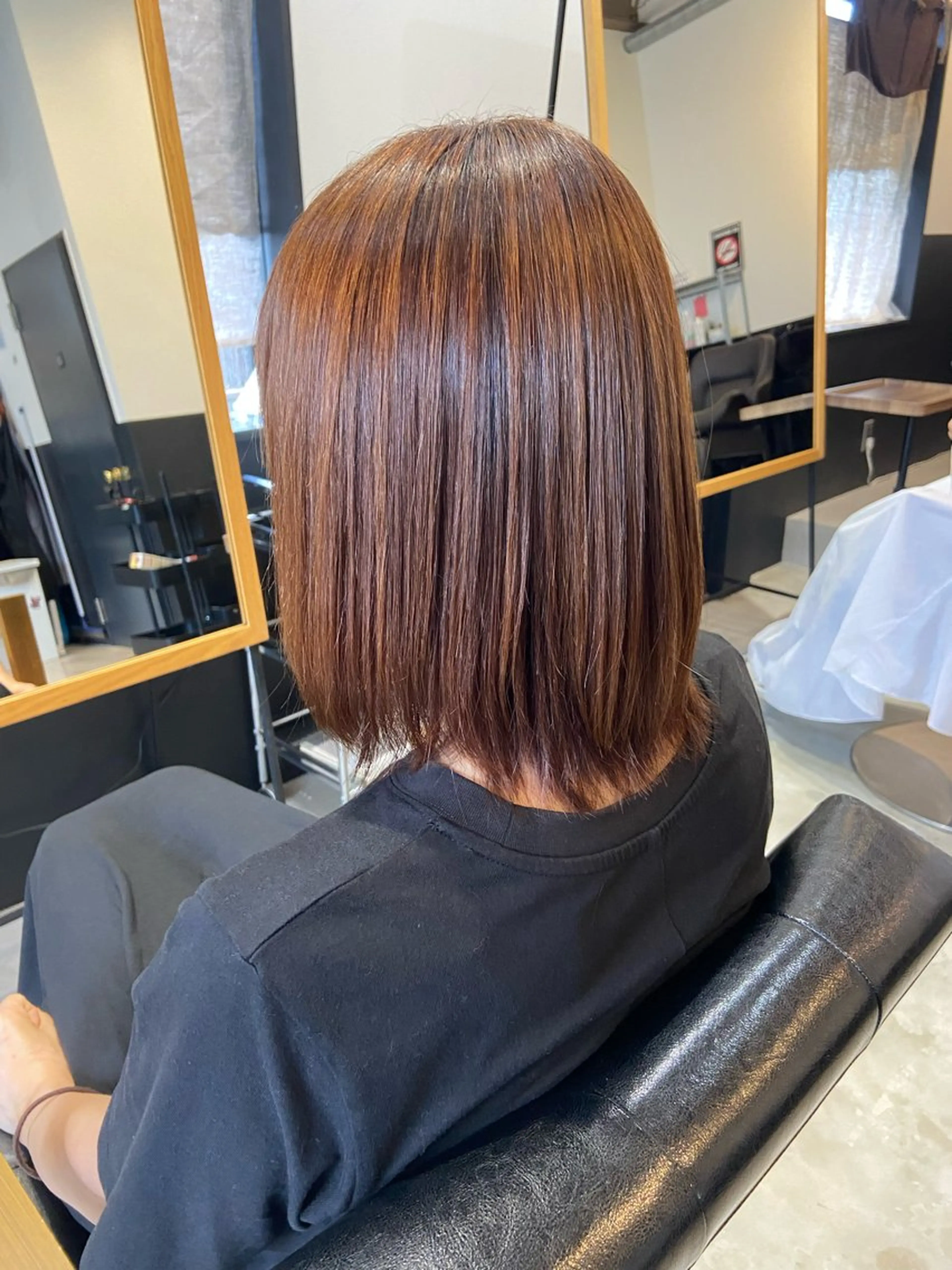 ミディアム 縮毛矯正 縮毛矯正 💫縮毛矯正/ カット💫徳永あい子のヘアスタイル