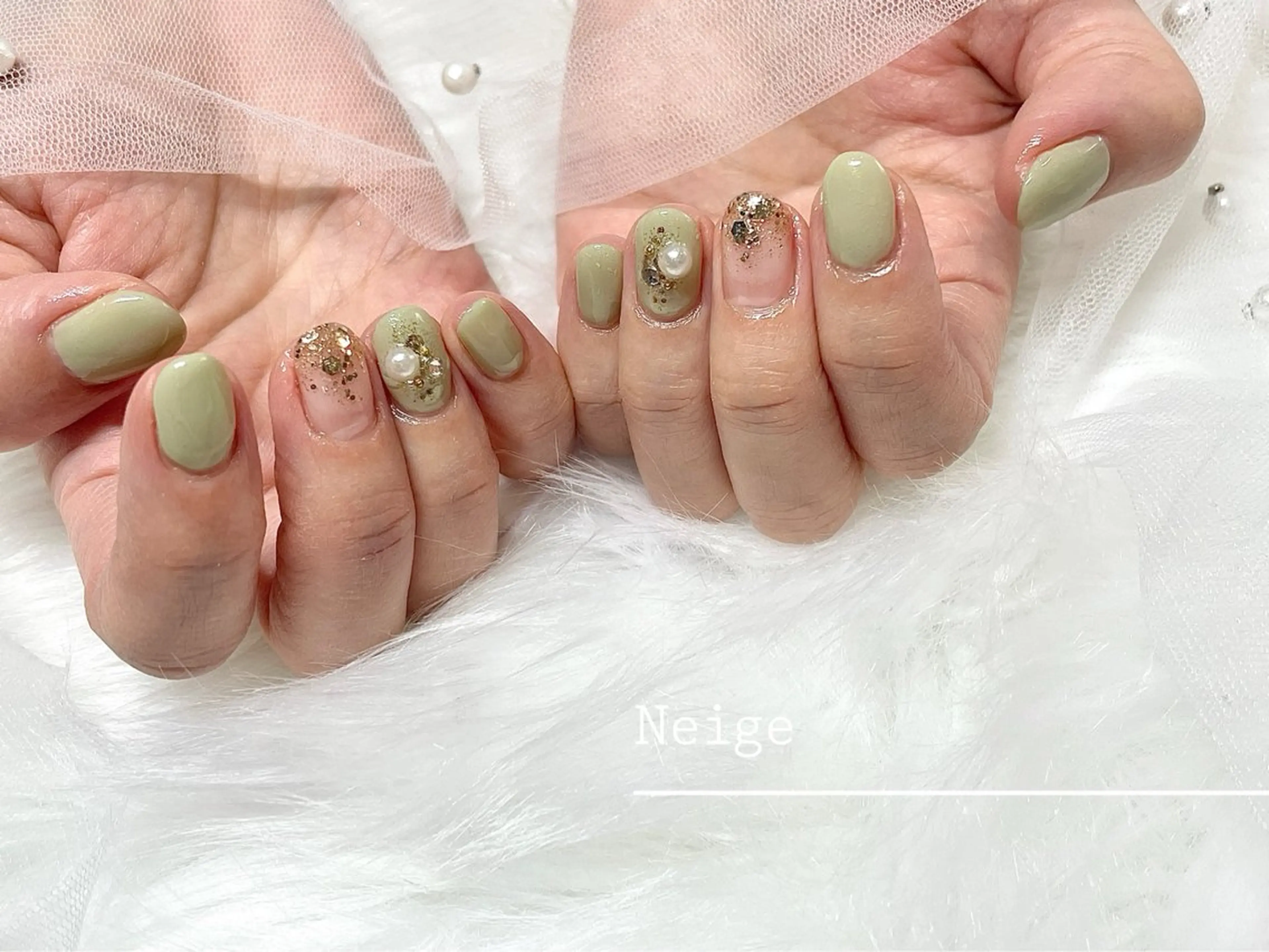 ネイル ハンドネイル Neige 𓂃 aiのネイルデザイン