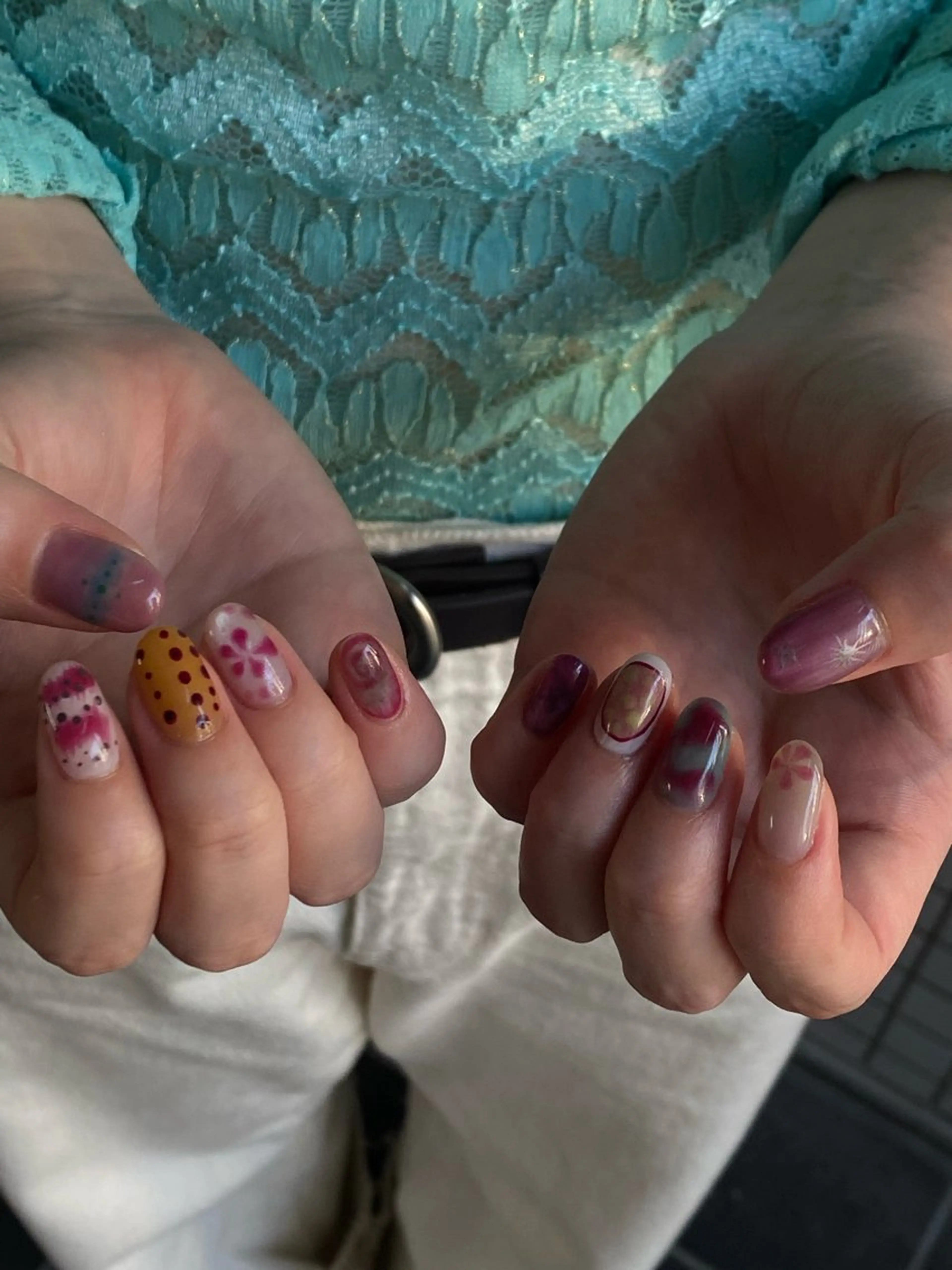 ネイル ハンドネイル フットネイル nano/きもかわ nail🐬🫧のネイルデザイン