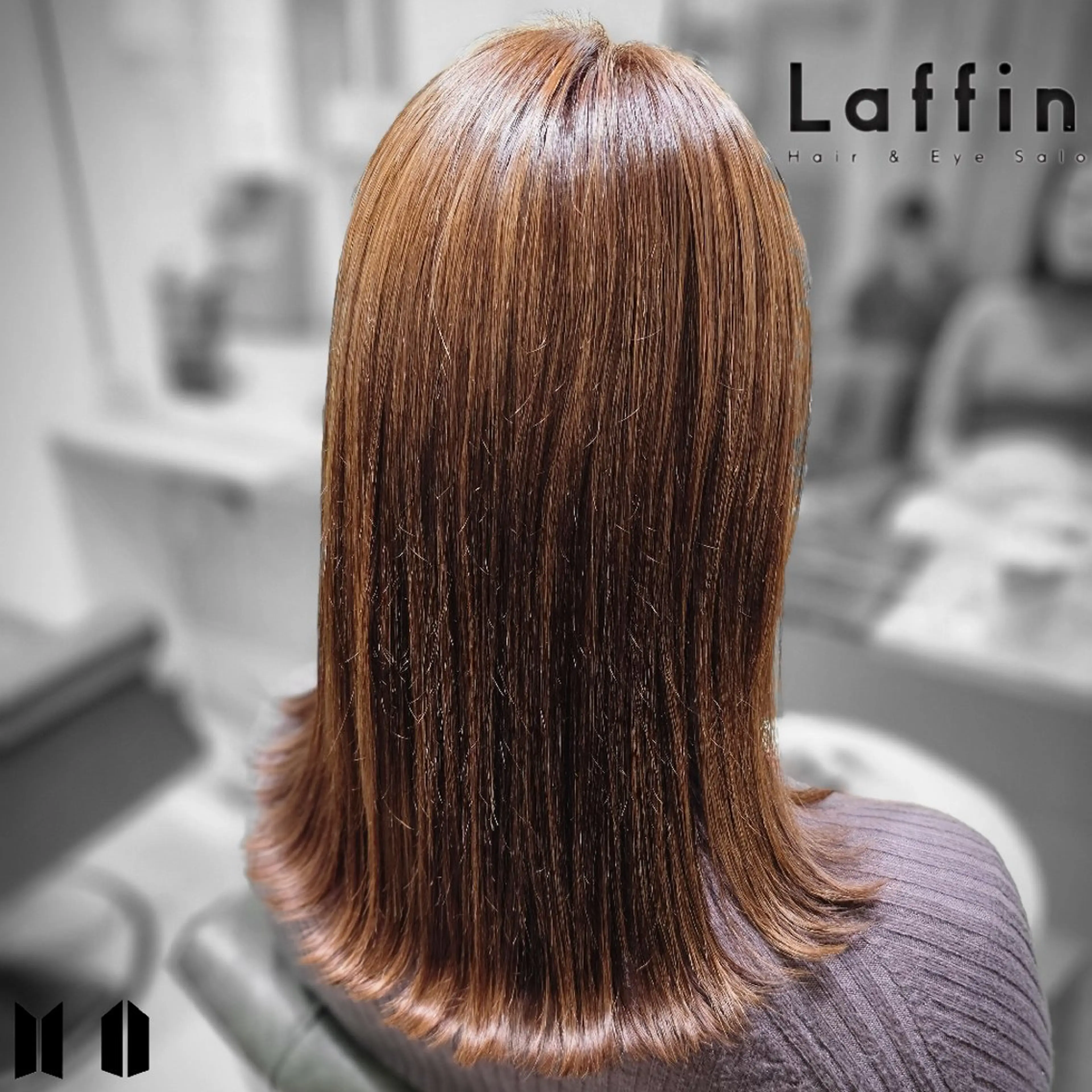 ミディアム Laffin. HIROのヘアスタイル