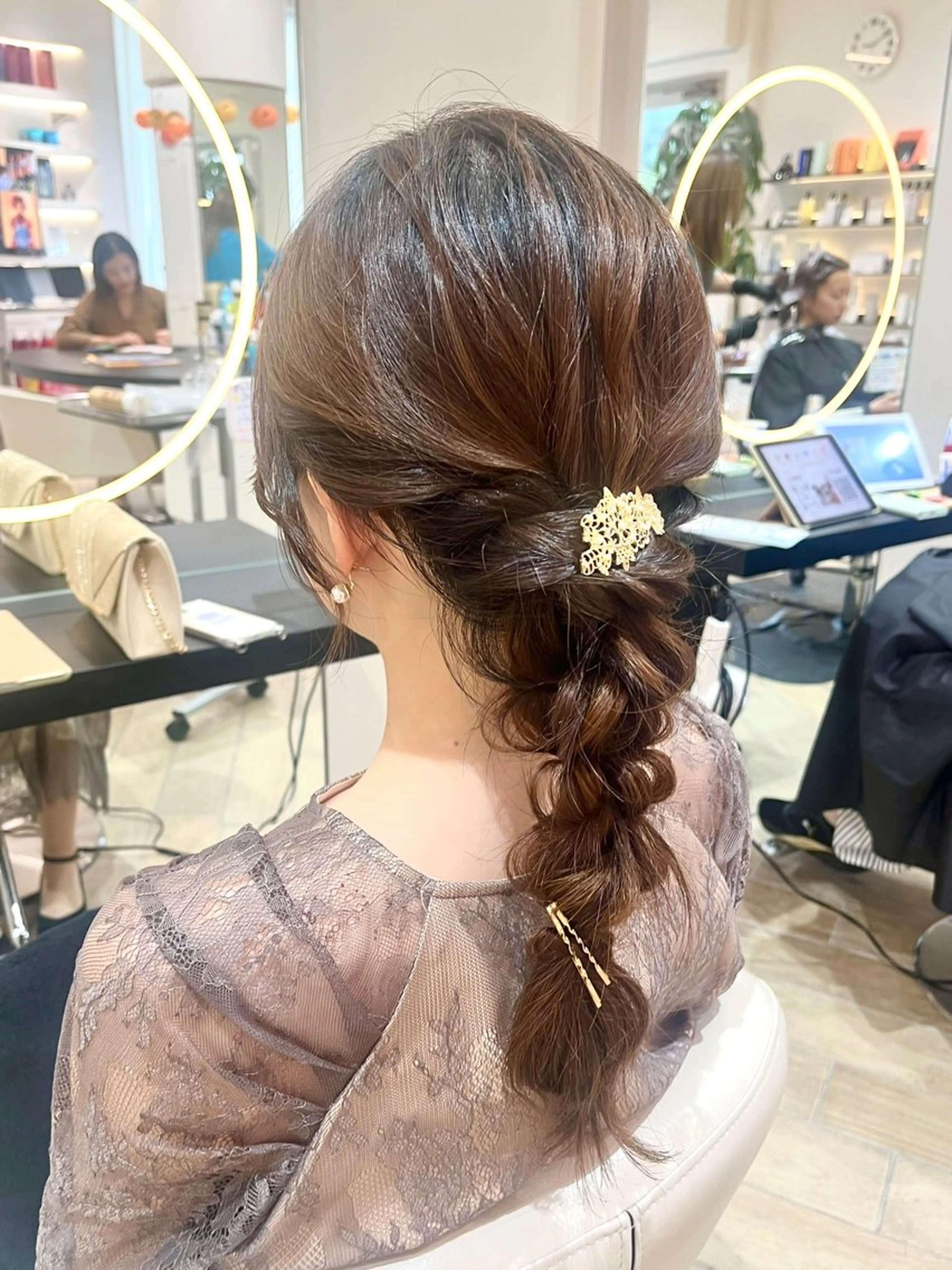 ロング ヘアセット 透明感カラー🫧/ アレンジ/ayanoのヘアスタイル