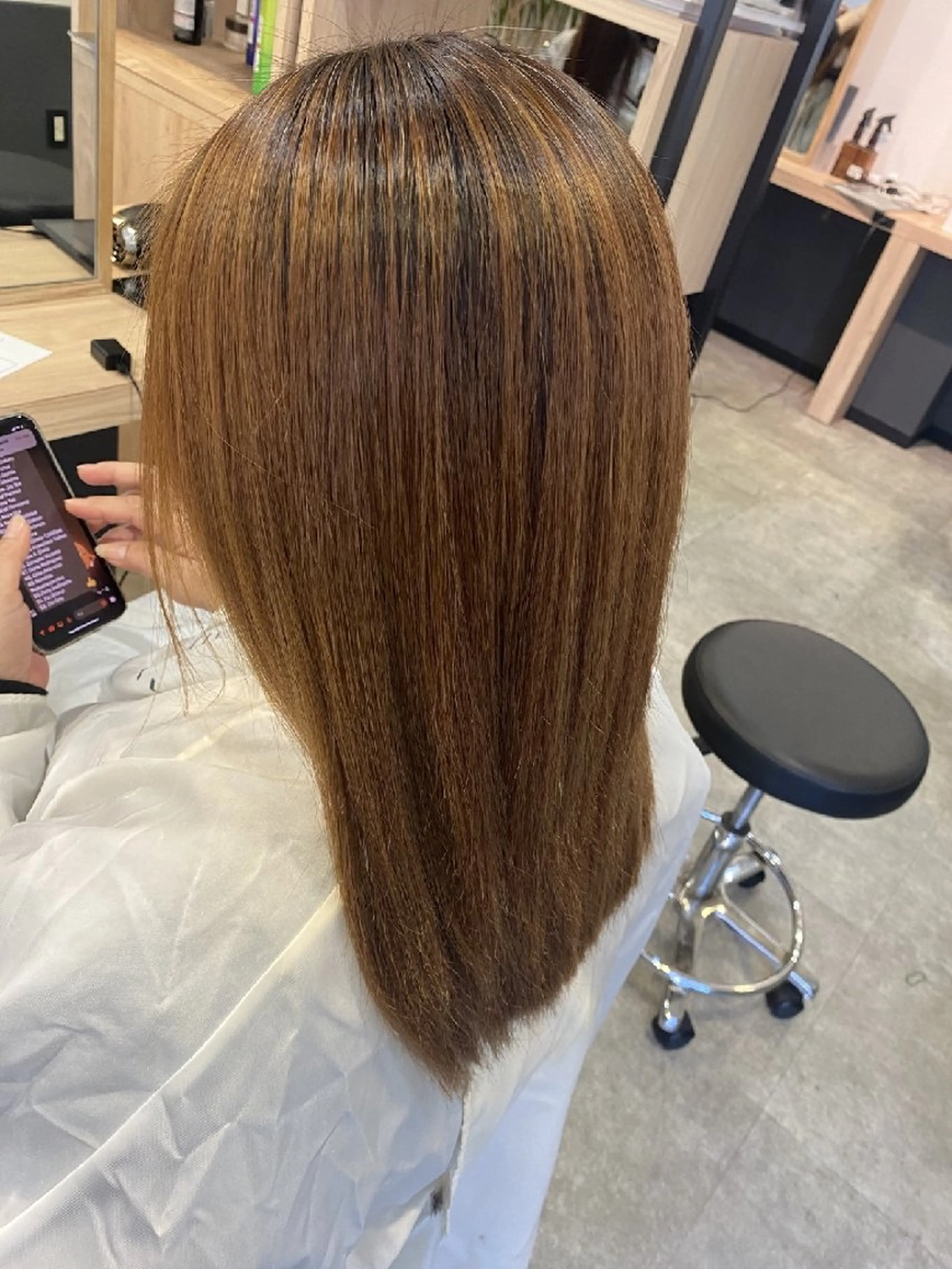 ロング 縮毛矯正 SOUPLE.💐か な💐のヘアスタイル