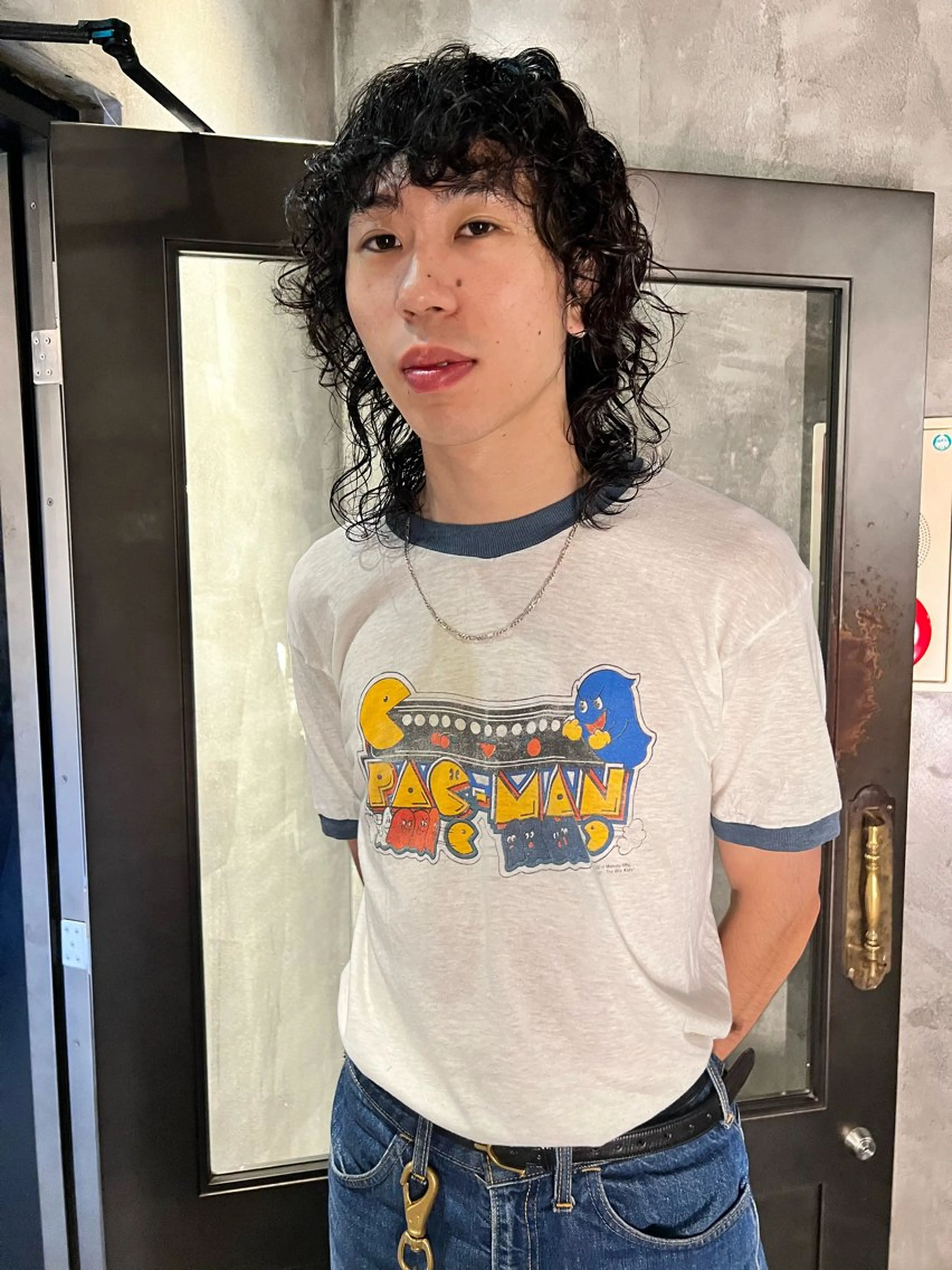 ミディアム メンズ カット パーマ トリートメント 圧倒的デザイン力 店長🎨RENAのヘアスタイル