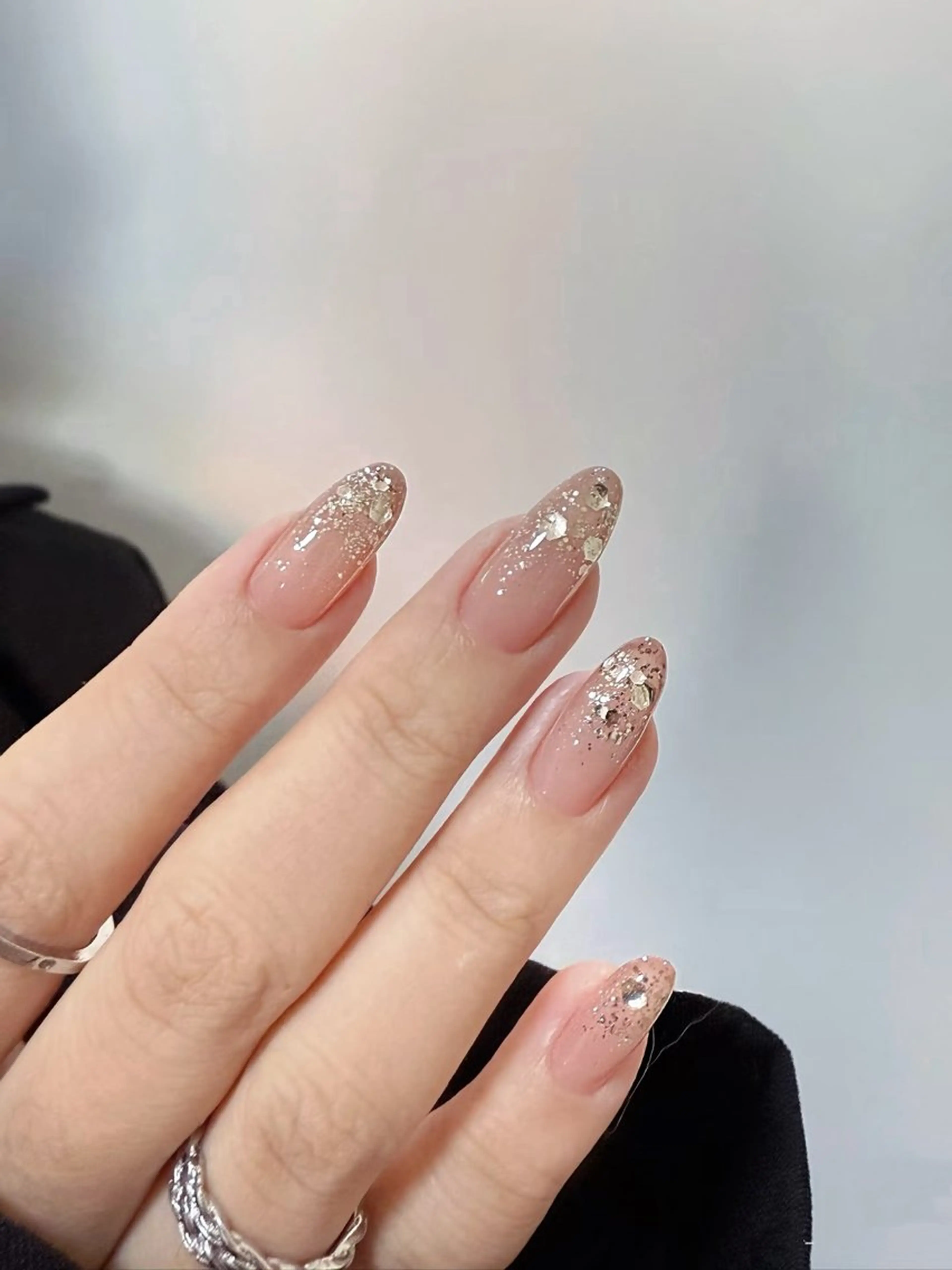 Hand】ワンカラーグラデーションor ラメグラデーション +(ソフトジェルオフあり)の写真