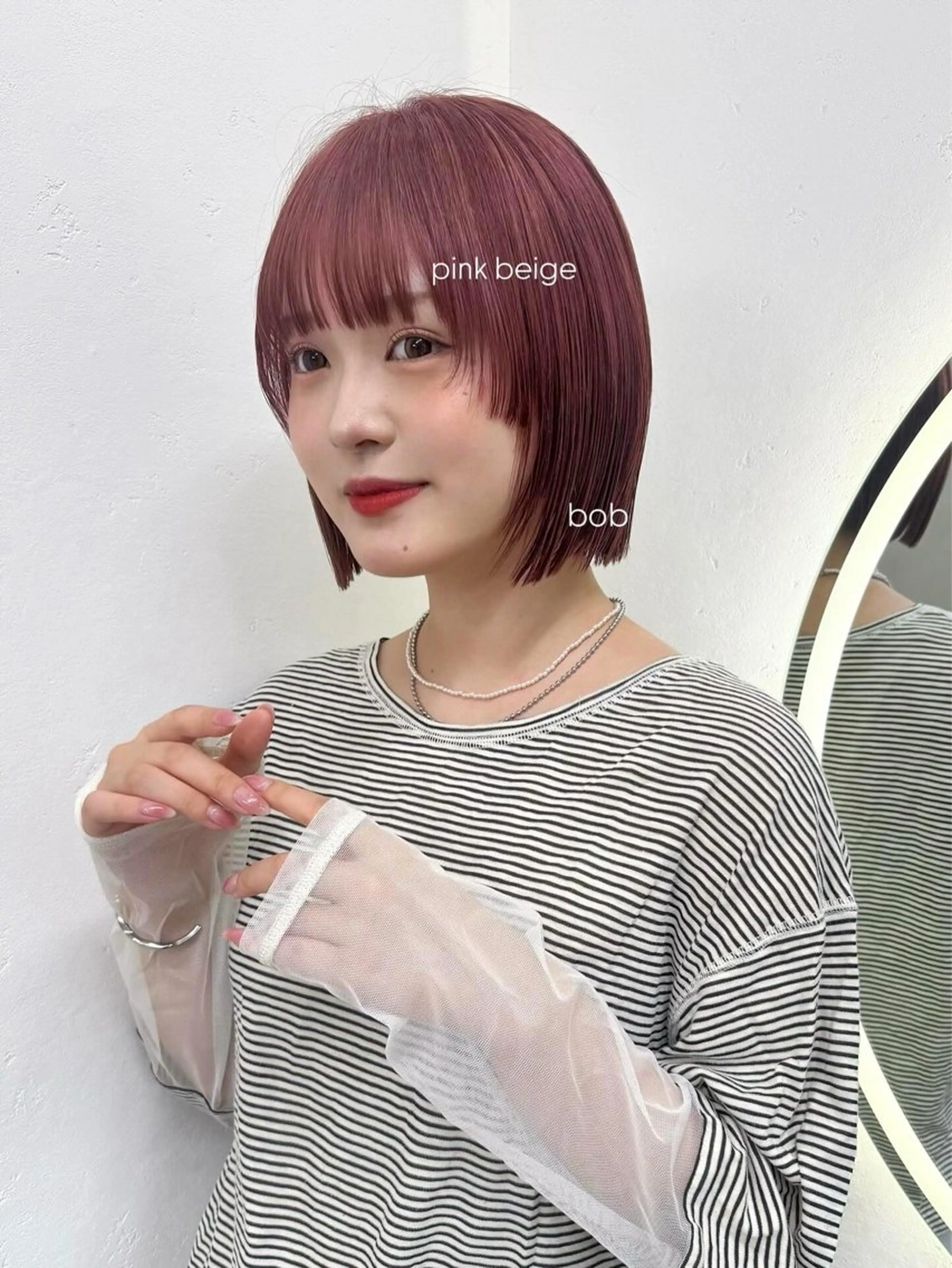 ショート カラー カット ヘアカラー トリートメント 松本優香/ボブ/ダ ブルカラー/髪質改善のヘアスタイル