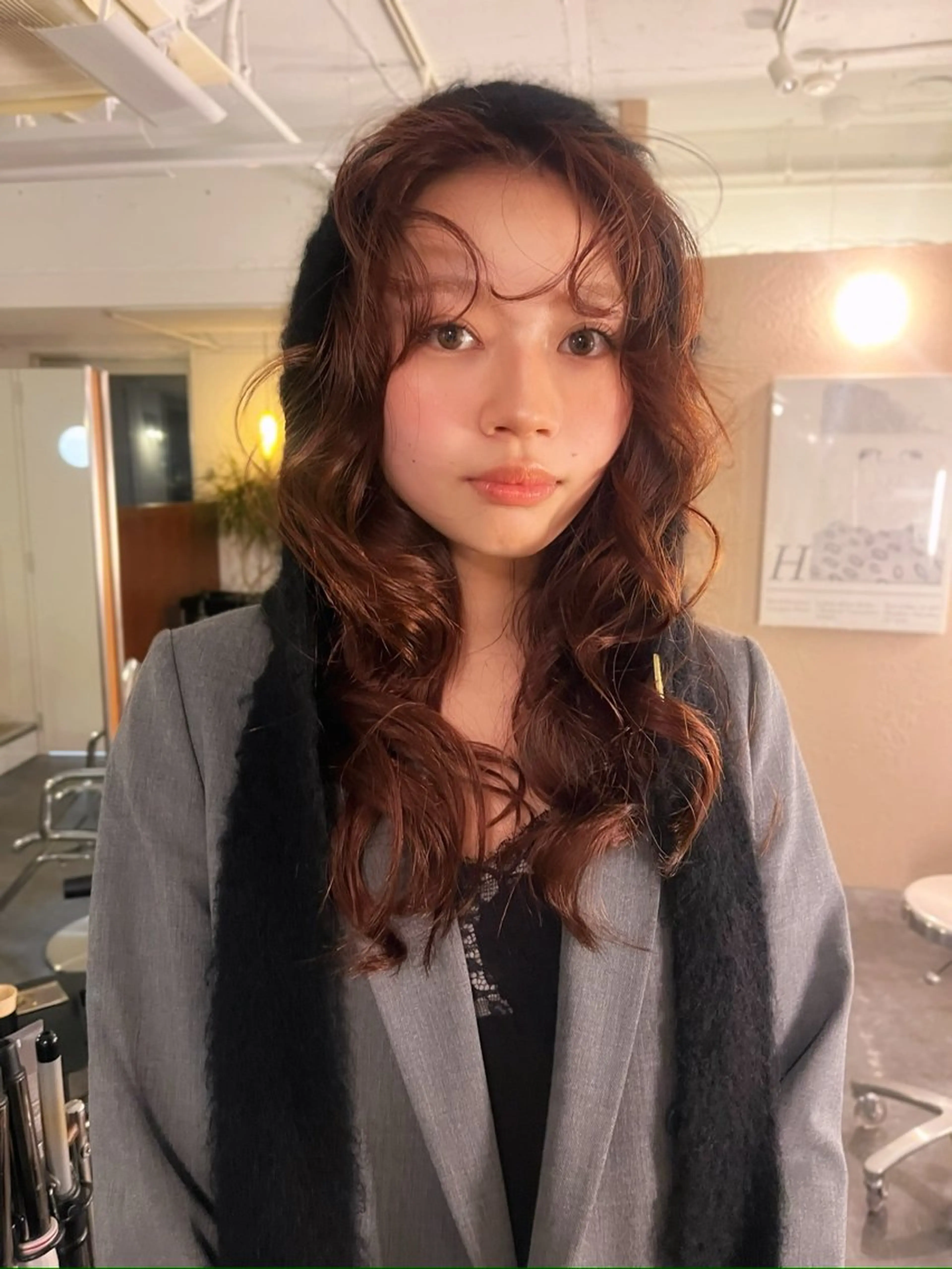 ロング ヘアカラー トリートメント レイヤー/ケアパーマ /ニュアンス/モードのヘアスタイル