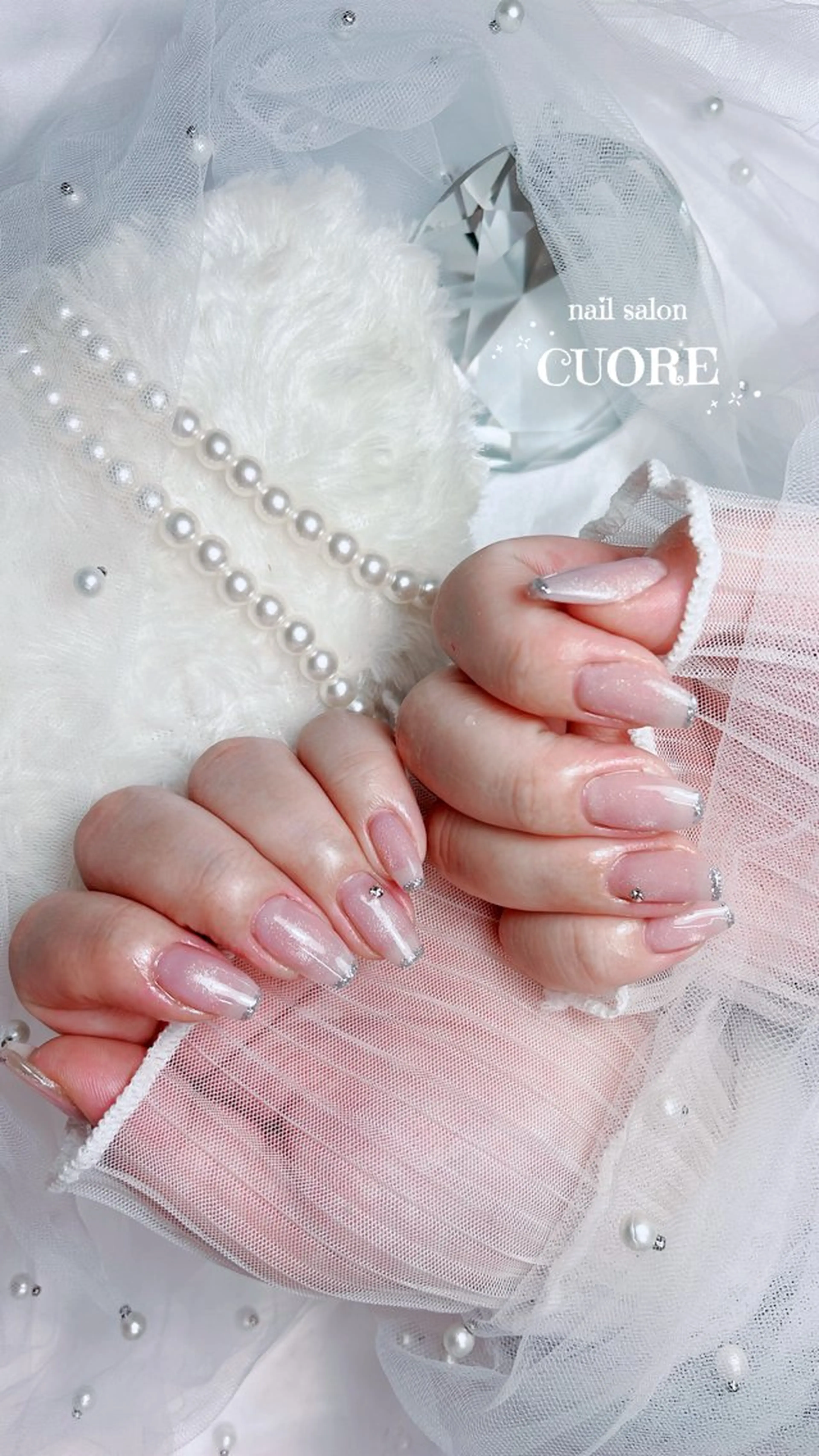 ネイル マグネットネイル オフィスネイル シンプルネイル 冬ネイル CUORE____nail所属・nail salon CUOREのネイルデザイン