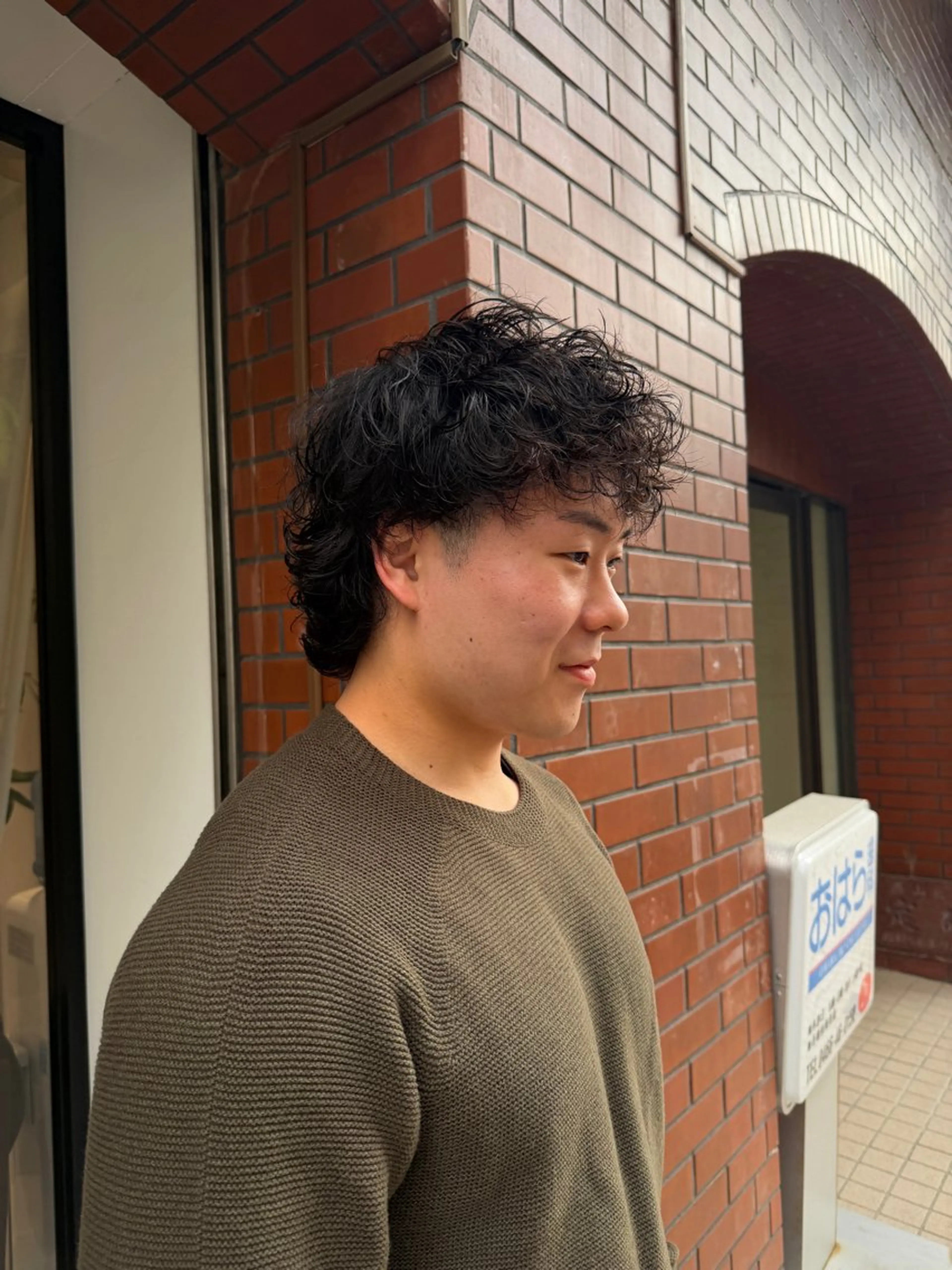 パーマ メンズ メンズパーマ カット パーマ 保坂 駿太郎のヘアスタイル