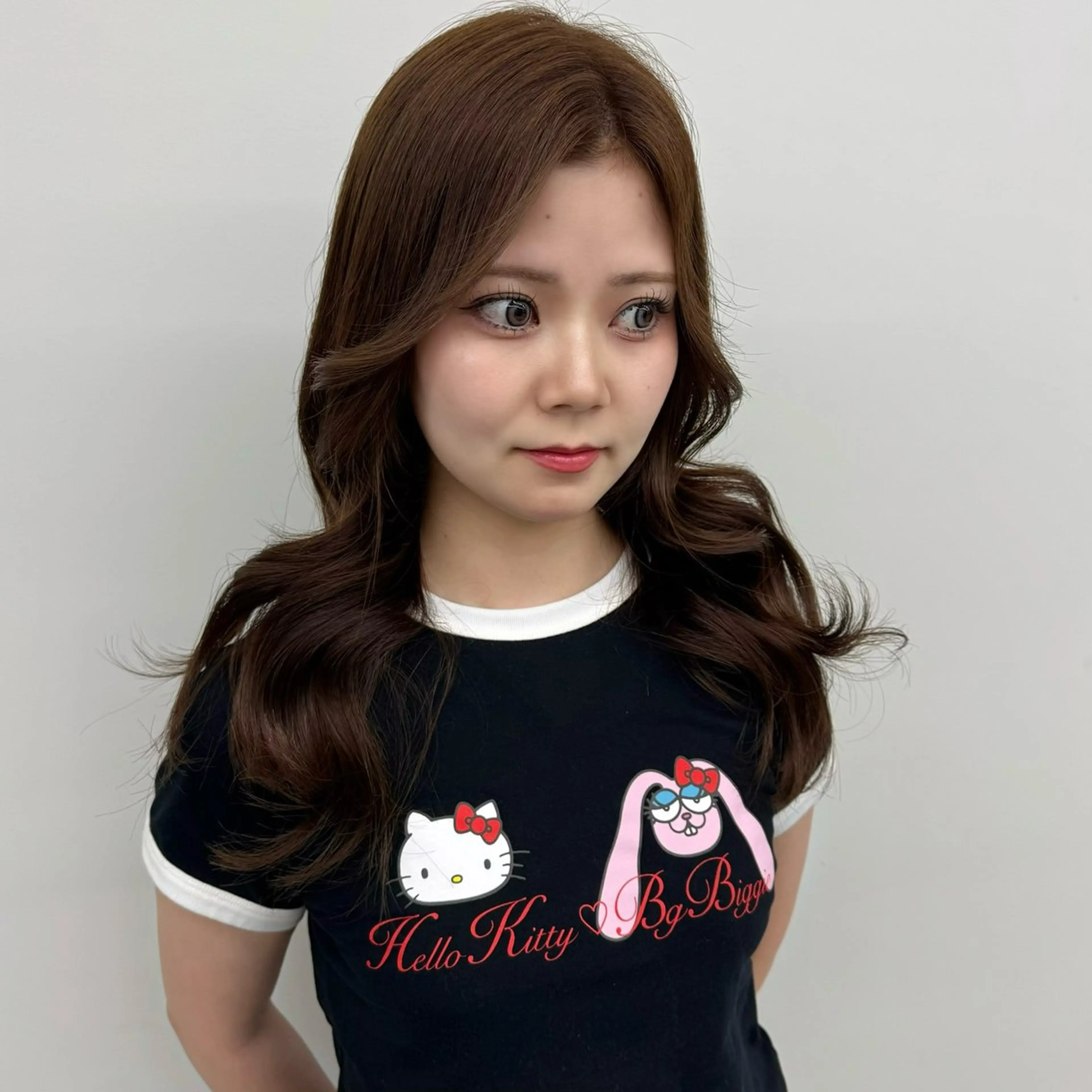 ロング カラー ベージュカラー ブリーチ ヘーゼル ブリーチなしカラー ヘアカラー トリートメント ハイトーン/エクステ /韓国ヘアKENTAのヘアスタイル