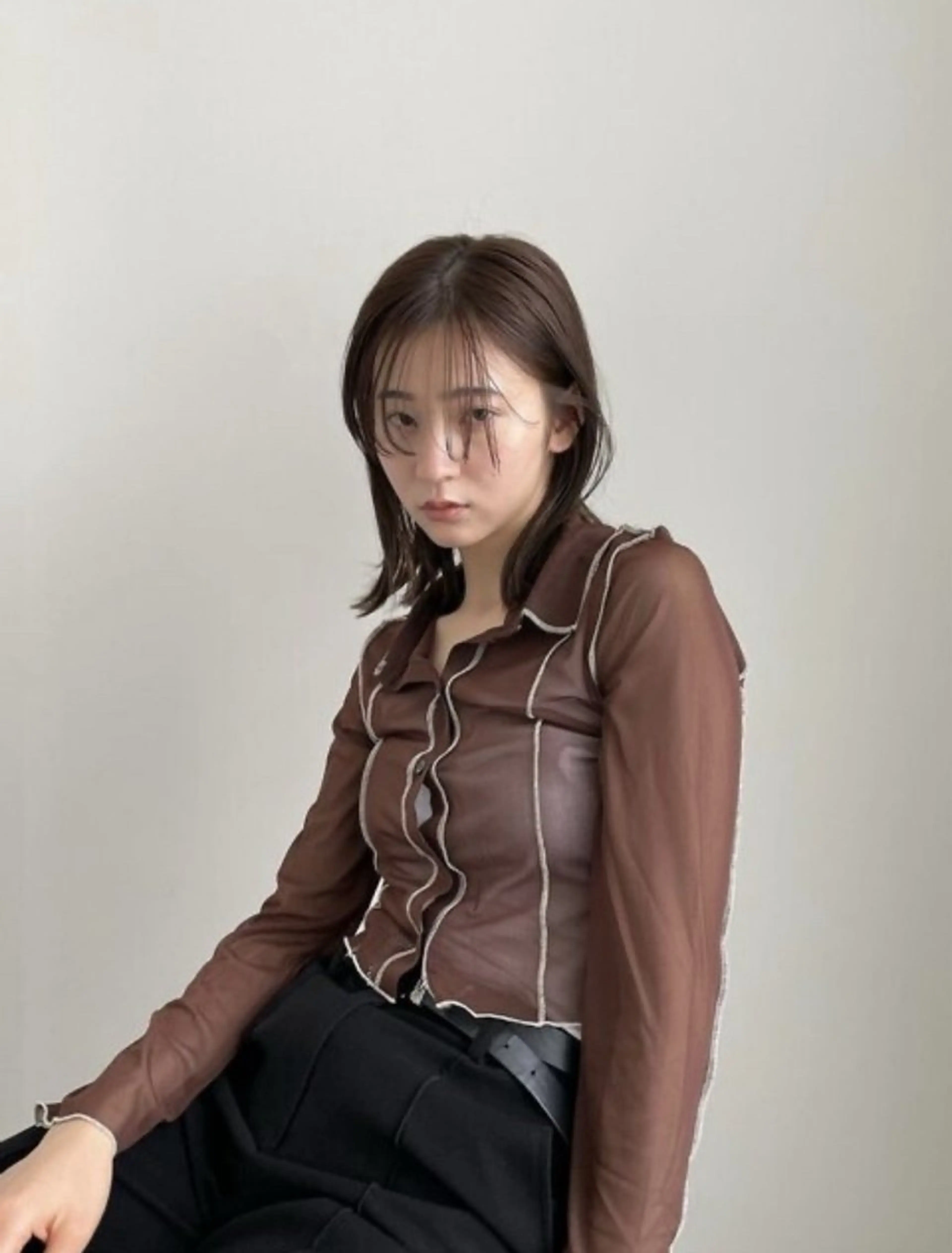 ミディアム カラー 髪質改善/レイヤー/ 大阪/ヨシノヒメカのヘアスタイル