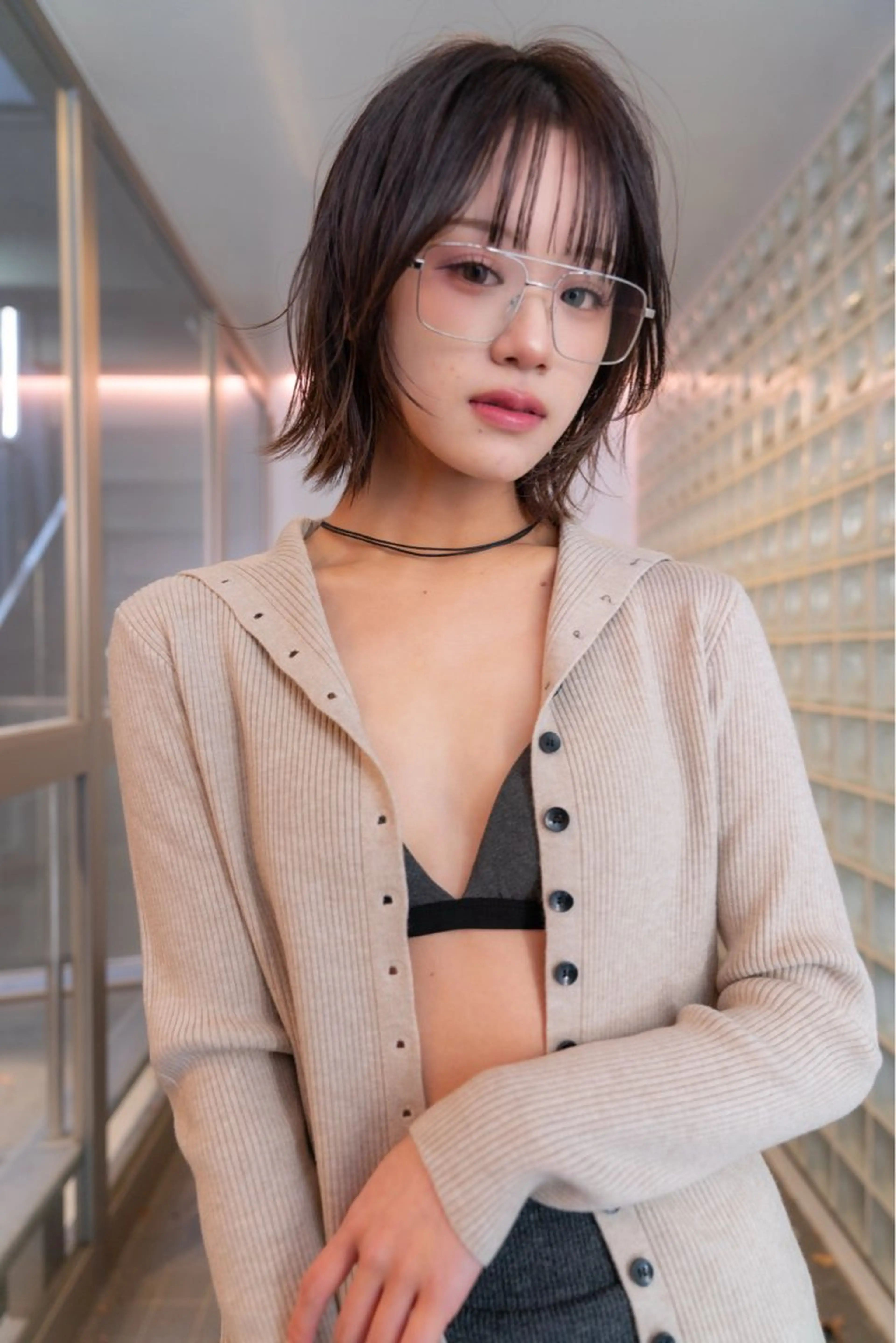 カラー 富田 朝陽のヘアスタイル