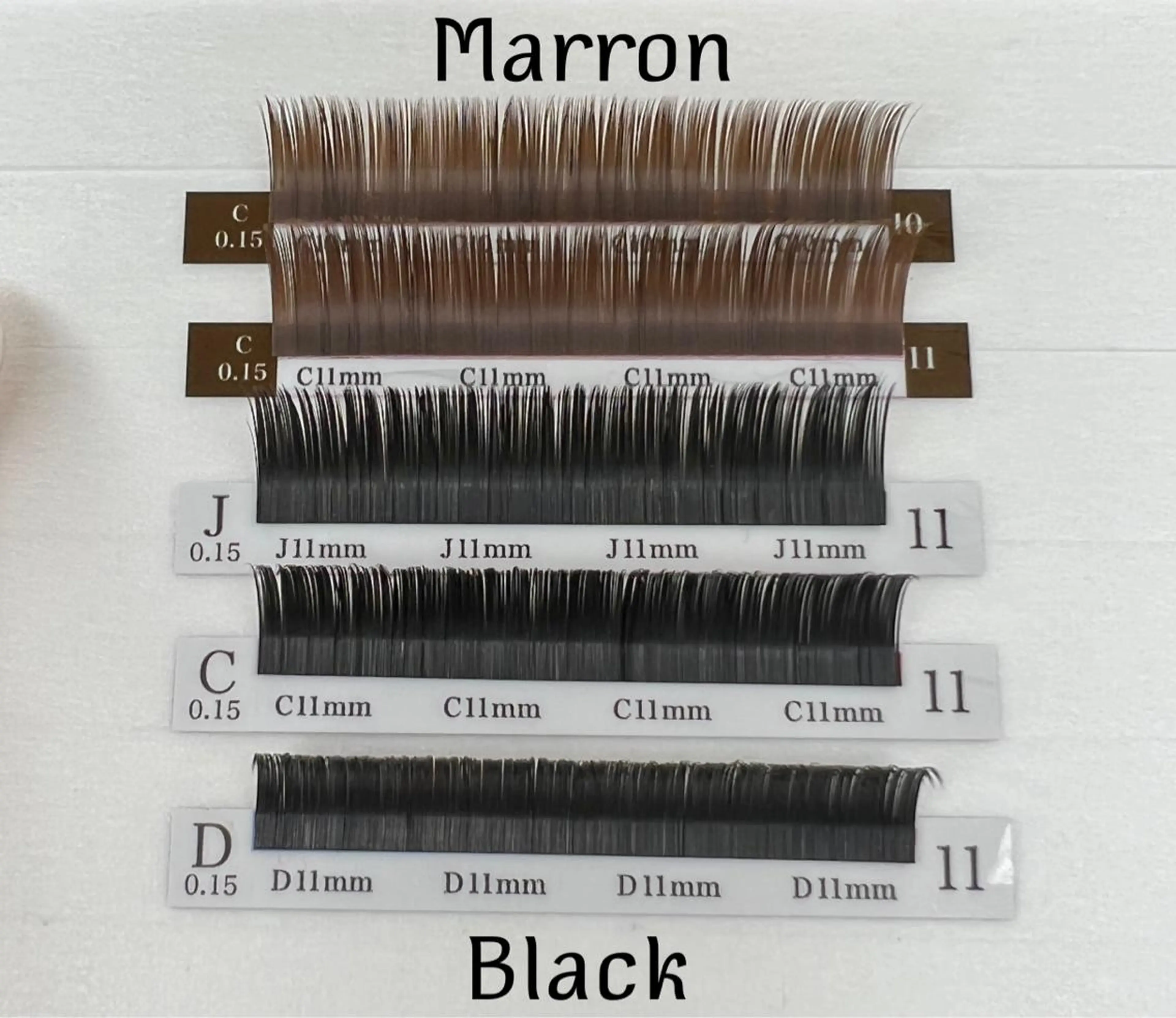 マツエク・マツパ Dカール フラットラッシュ AMOR EYELASHのマツエク・マツパデザイン