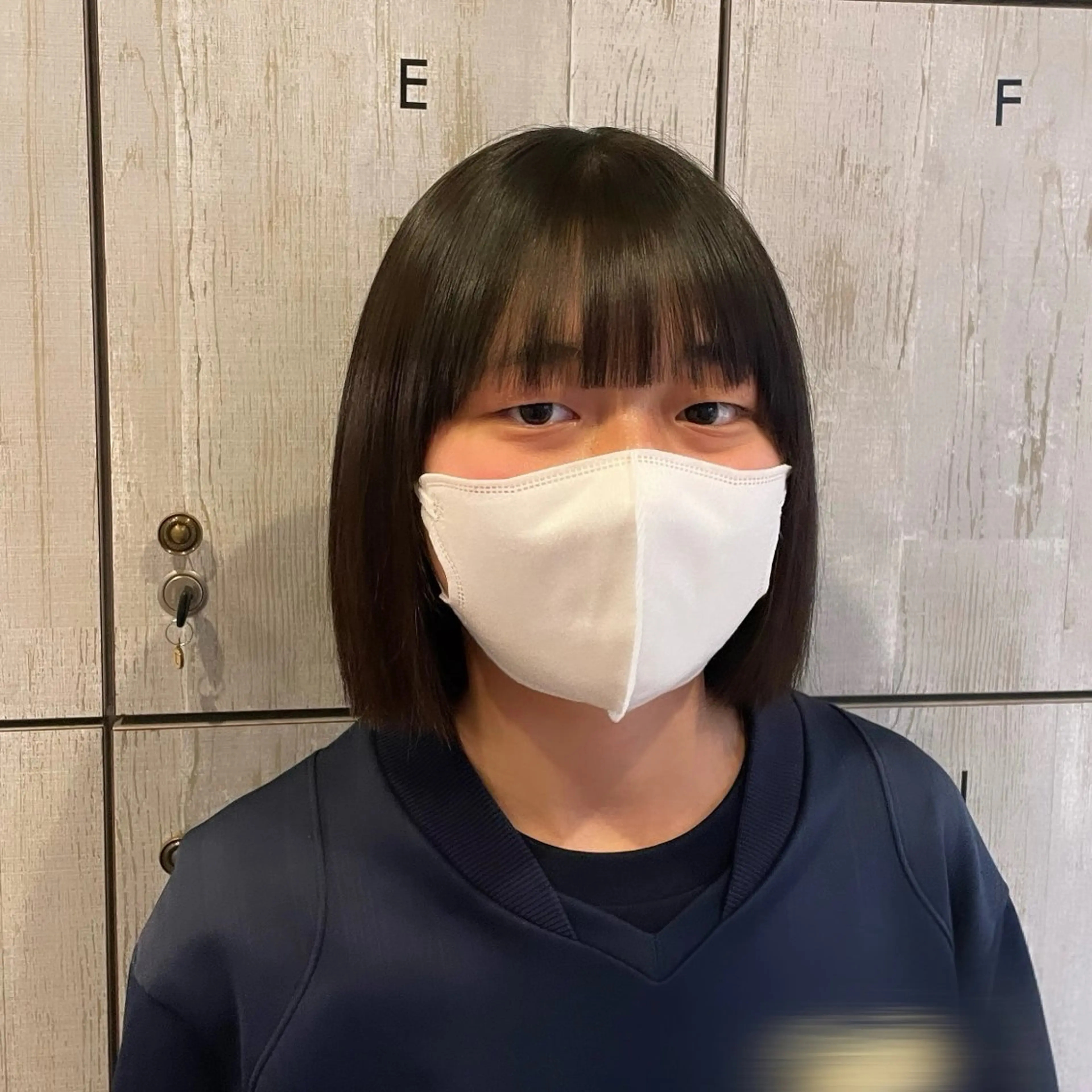 ミディアム 縮毛矯正 なつき/ 艶カラー/縮毛矯正のヘアスタイル