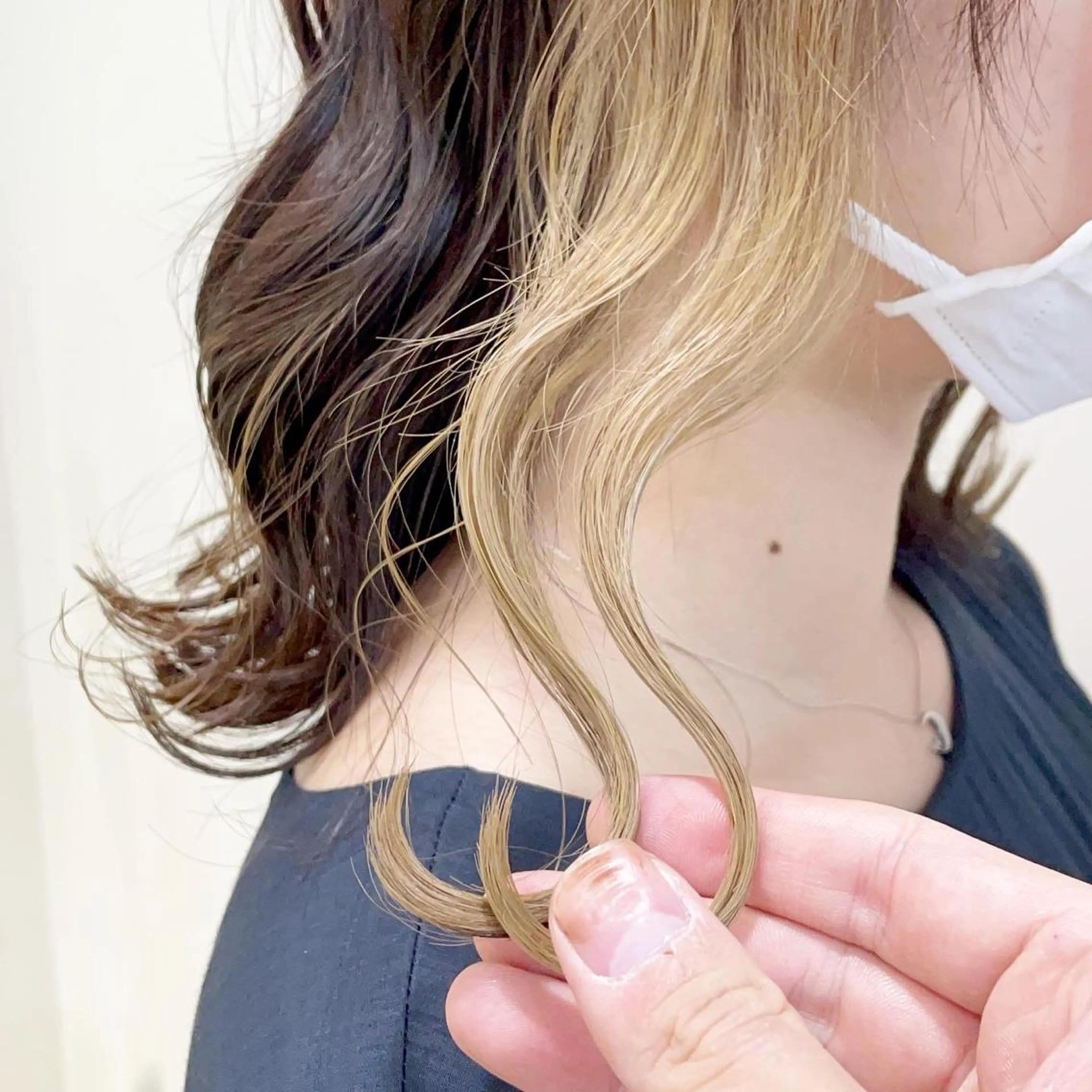 ミディアム カラー 縮毛矯正/髪質改善 /韓国風　山川春輝のヘアスタイル