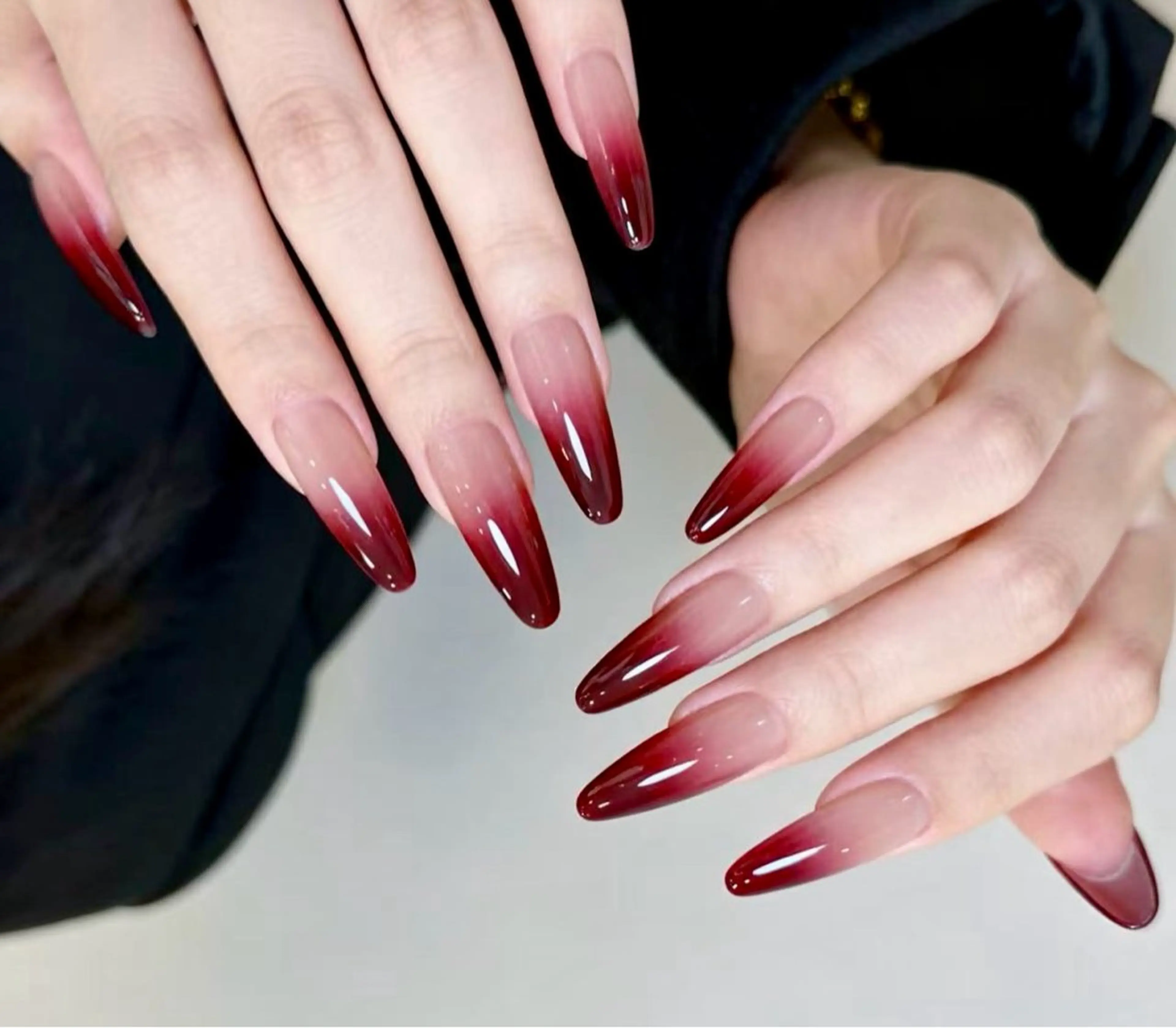 ネイル アートネイル オーロラネイル チークネイル 長さ出し フレンチネイル ハンドネイル ハンドケア Yumi Nail Seiのネイルデザイン